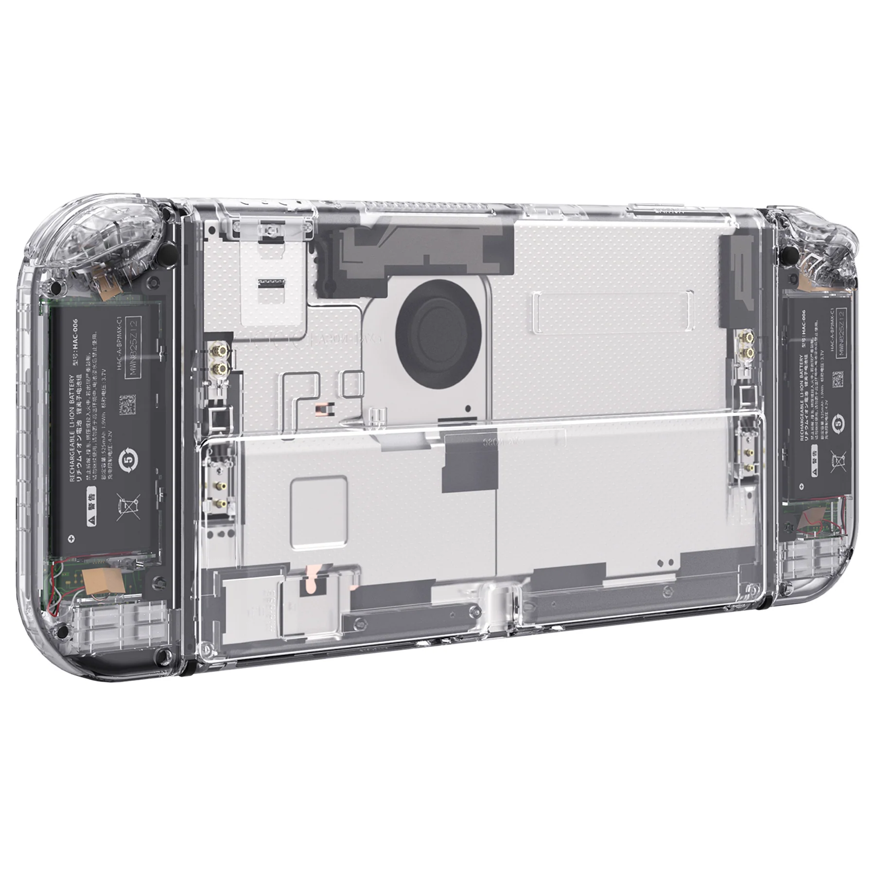 eXtremeRate Custom Replacement Full Set Shell with Buttons for Nintendo Switch OLED - Crystal Clear - Image 9