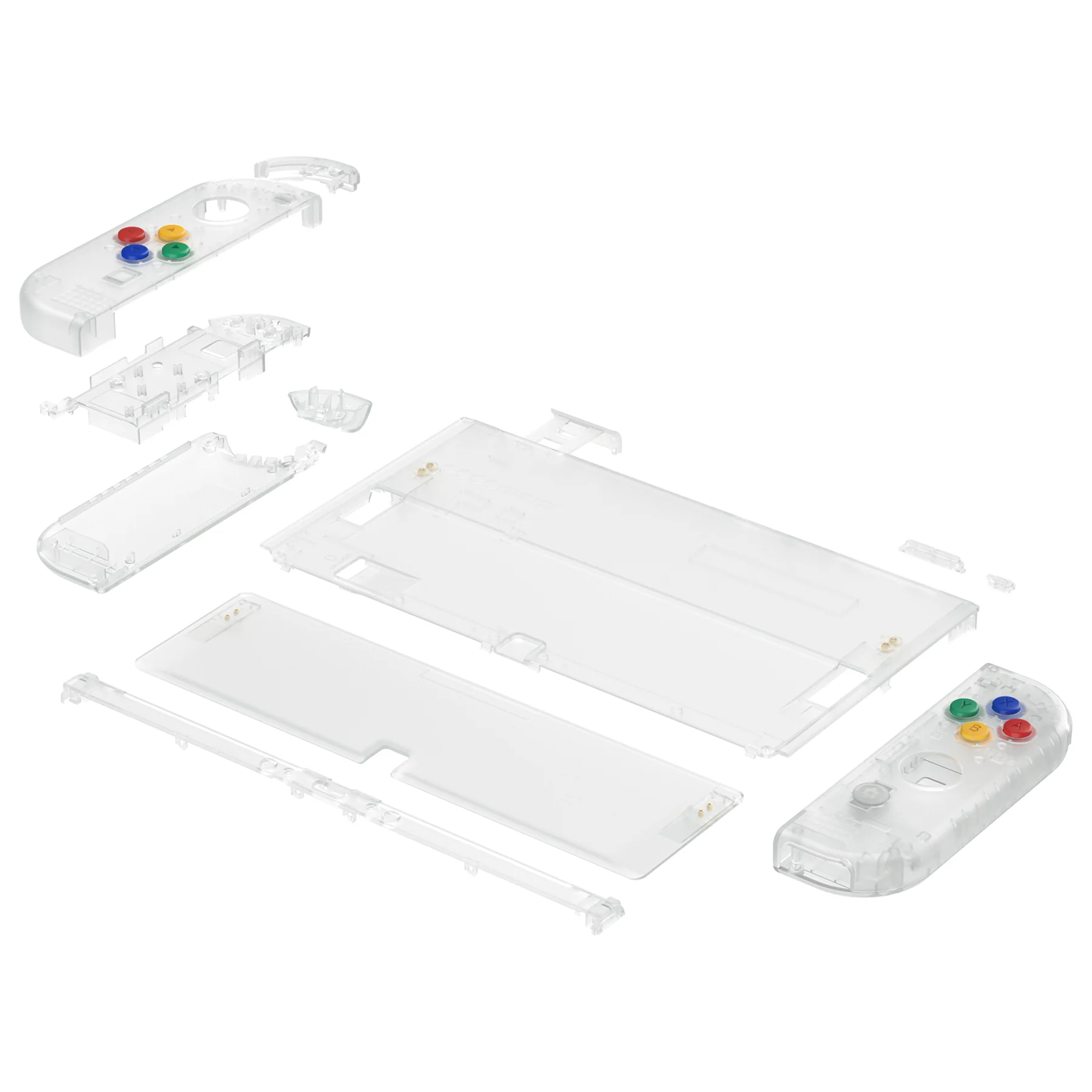 eXtremeRate Custom Replacement Full Set Shell with Buttons for Nintendo Switch OLED - Glow in Dark - Green - Image 13