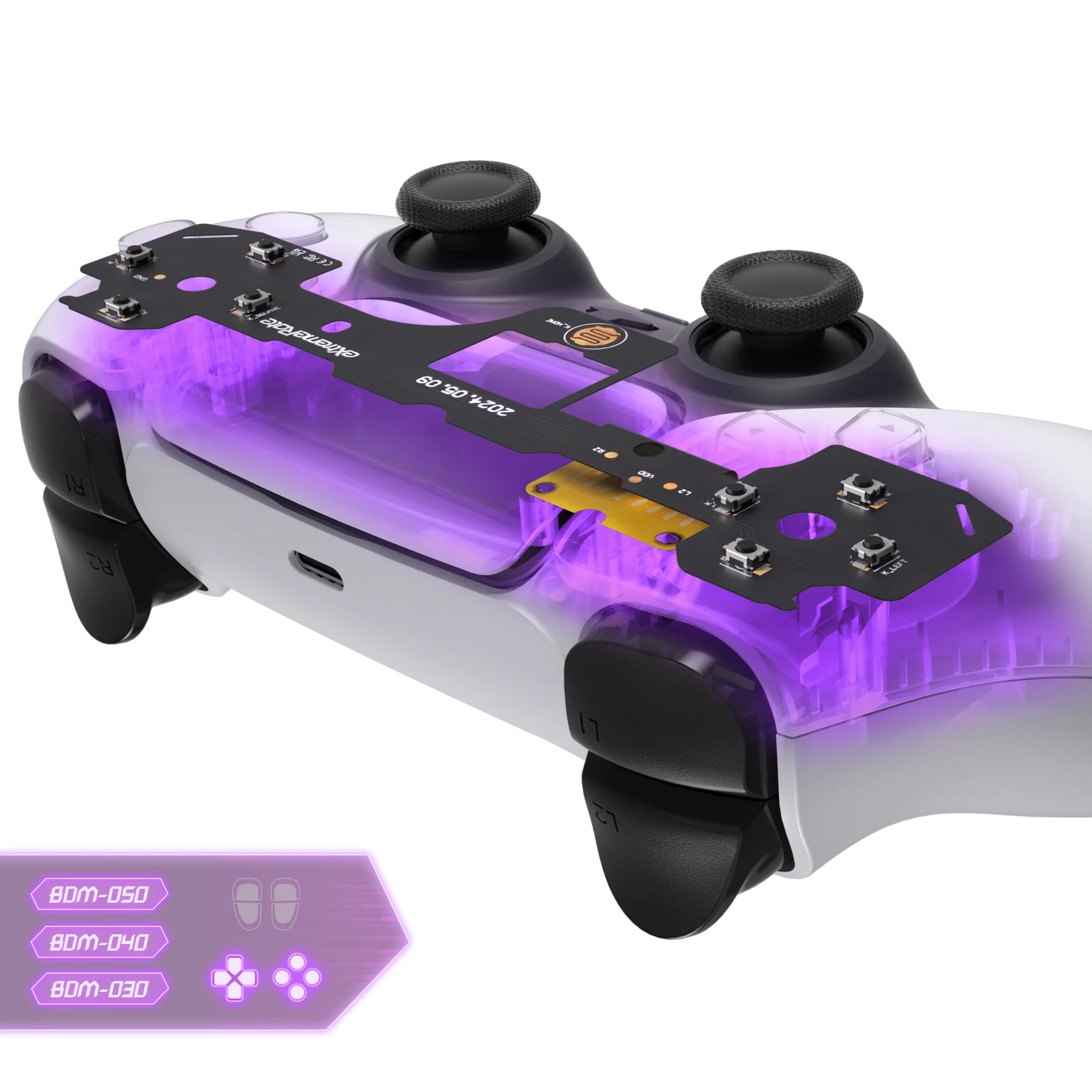 eXtremeRate Custom Tactile Dpad & Action Buttons Face Clicky Kit V3 for PS5 Controller BDM-030/040/050/060