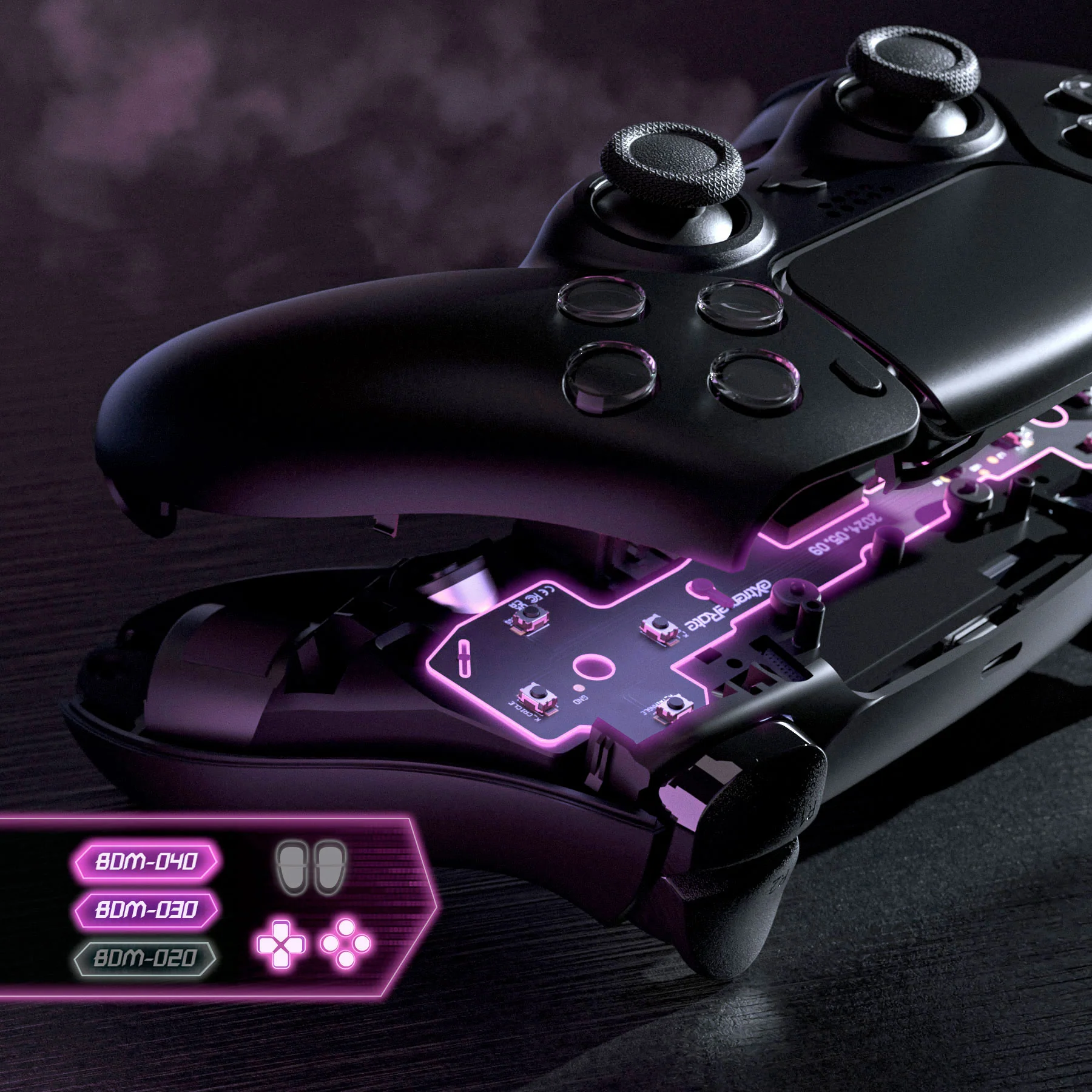 eXtremeRate Custom Tactile Dpad & Action Buttons Face Clicky Kit V3 for PS5 Controller BDM-030/040/050/060 - Image 9