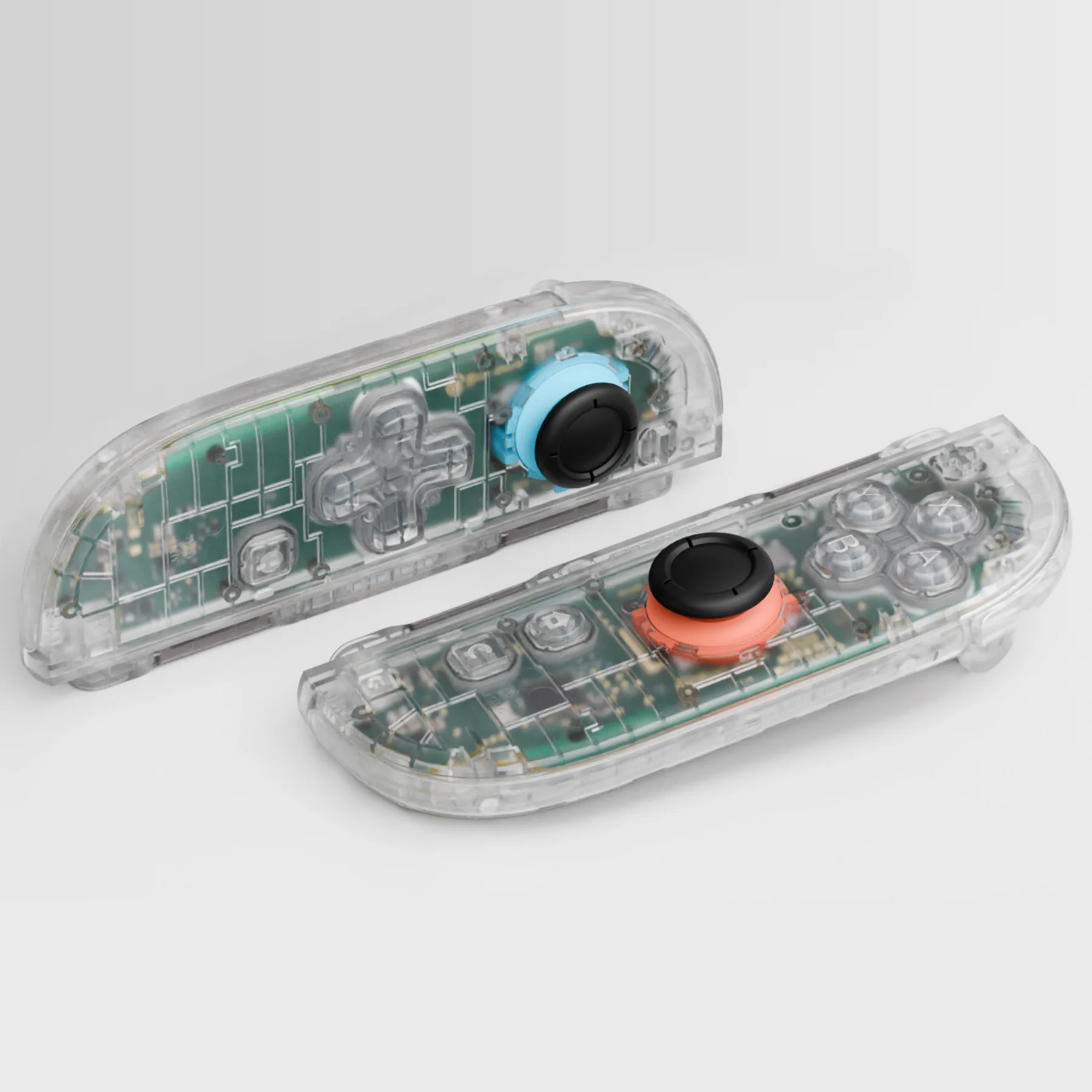 eXtremeRate D-Pad Version Replacement Full Set Shell Case with Buttons for Joycon 2 of Nintendo Switch 2 - Deluxe Version - Clear - Image 9