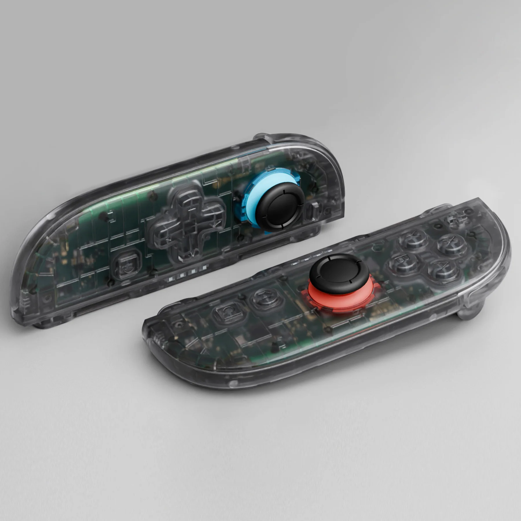 eXtremeRate D-Pad Version Replacement Full Set Shell Case with Buttons for Joycon 2 of Nintendo Switch 2 - Deluxe Version - Clear Slate Black - Image 9