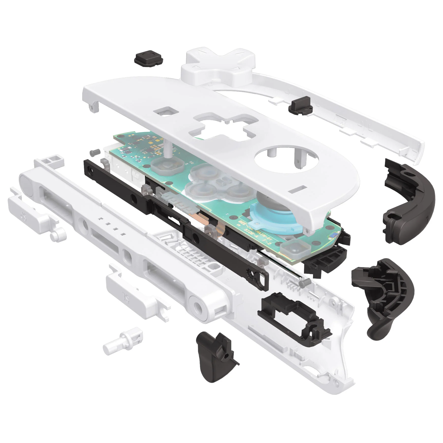 eXtremeRate D-Pad Version Replacement Full Set Shell Case with Buttons for Joycon 2 of Nintendo Switch 2 - Deluxe Version - White - Image 6