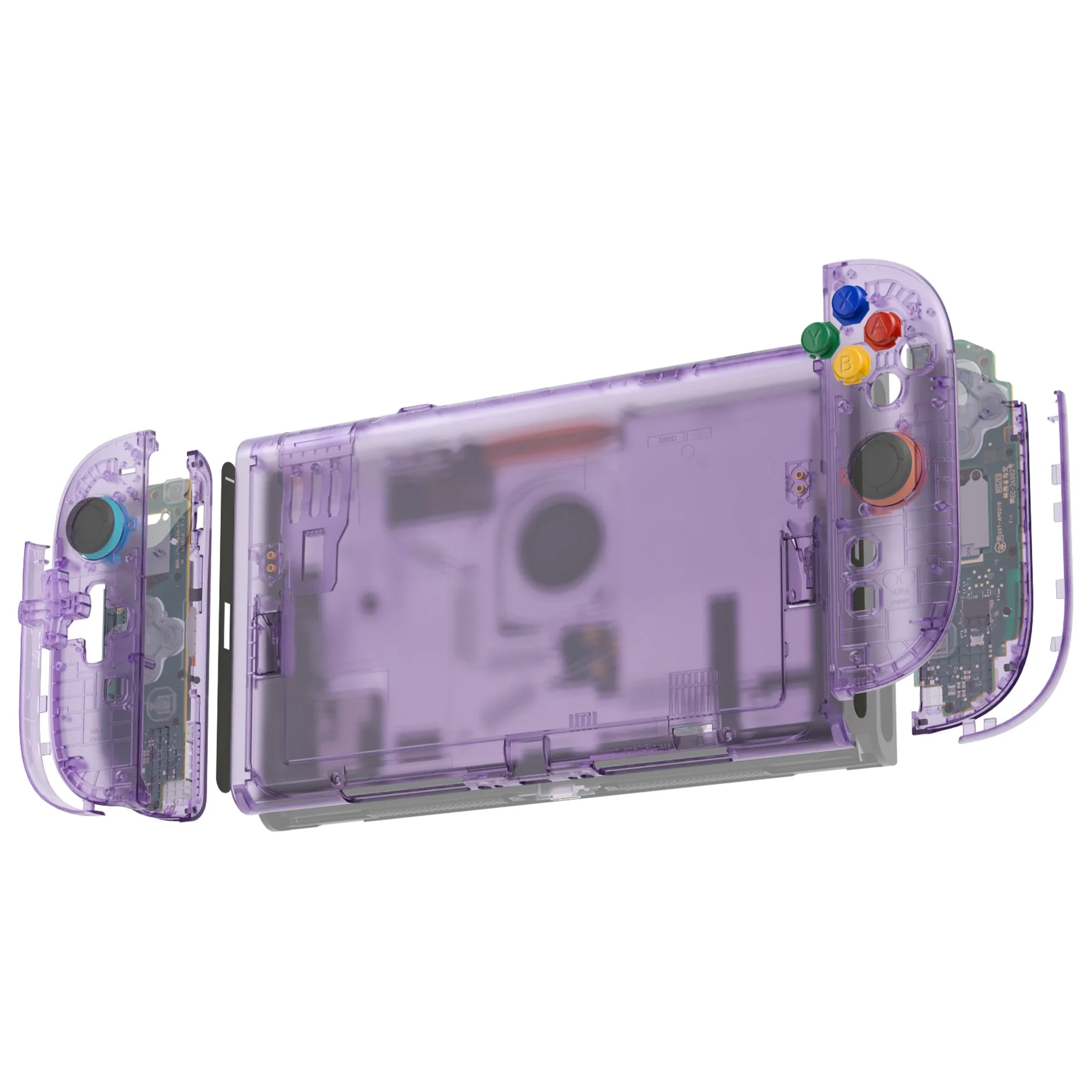 eXtremeRate D-Pad Version Replacement Full Set Shells with Buttons for Nintendo Switch 2 - Essence Version - Clear Atomic Purple - Image 7