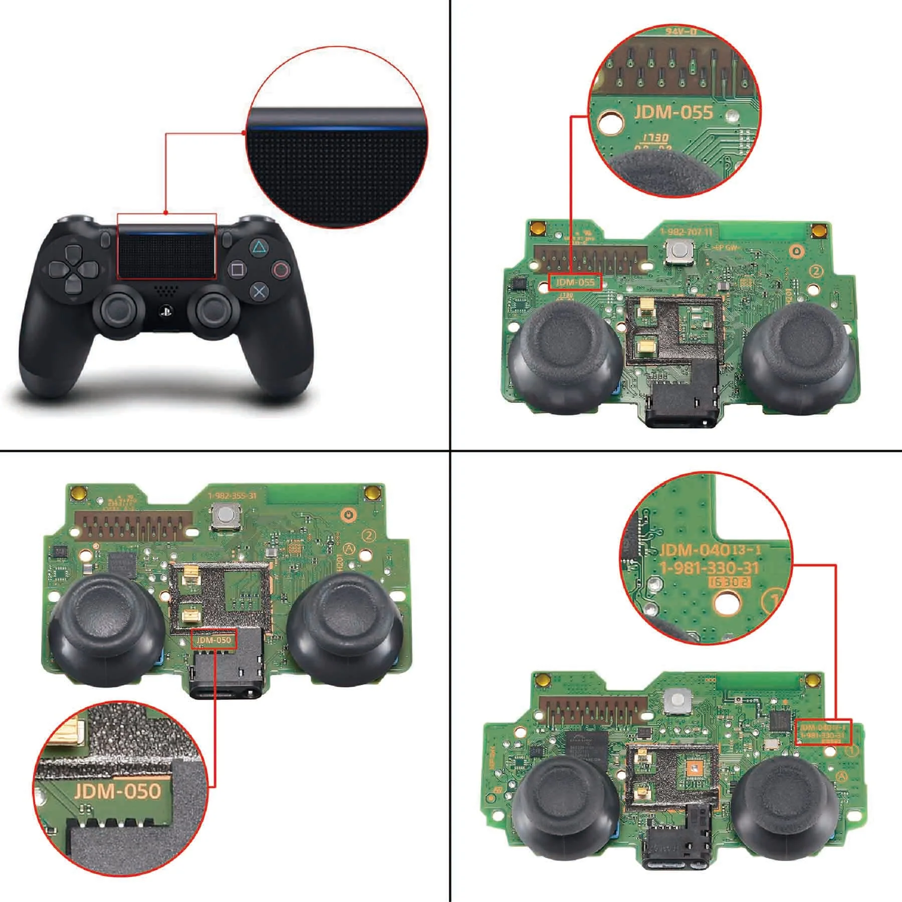 eXtremeRate Dawn Remappable Remap Kit with Redesigned Back Shell & 4 Back Buttons for PS4 Controller JDM 040/050/055 - The $100 cash money - Image 3