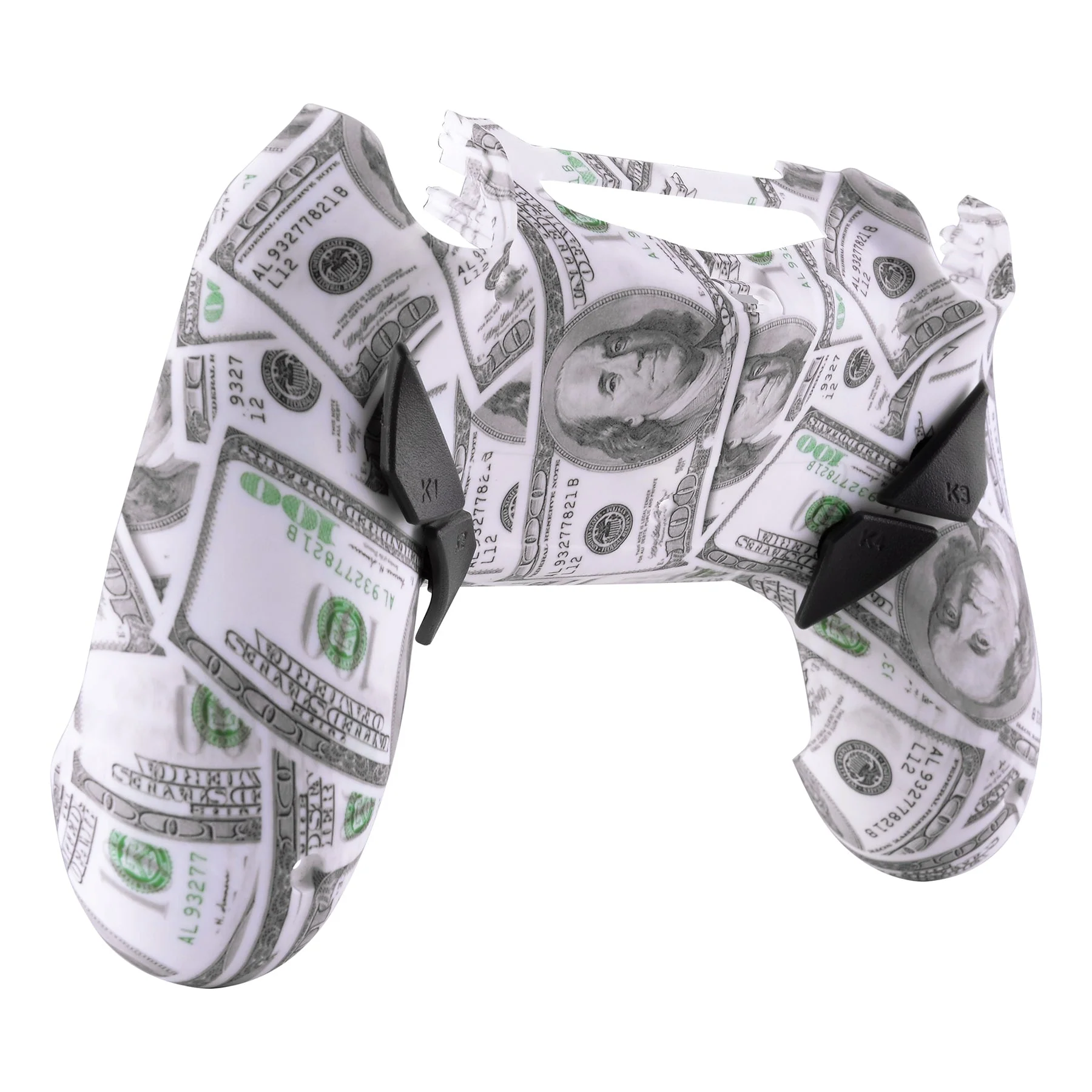 eXtremeRate Dawn Remappable Remap Kit with Redesigned Back Shell & 4 Back Buttons for PS4 Controller JDM 040/050/055 - The $100 cash money - Image 8
