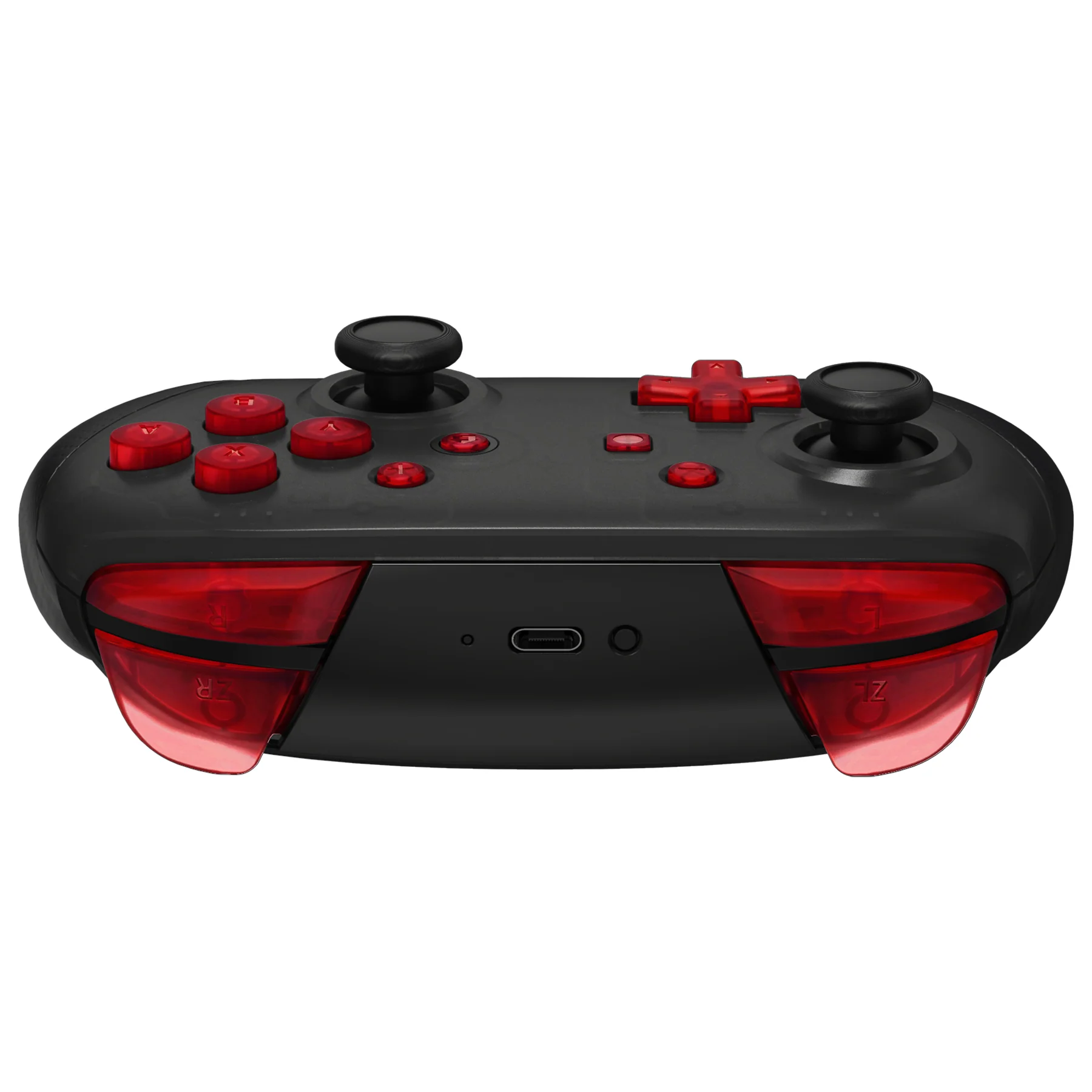 eXtremeRate DIY Replacement Full Set Buttons for Nintendo Switch Pro Controller - Clear Red - Image 7