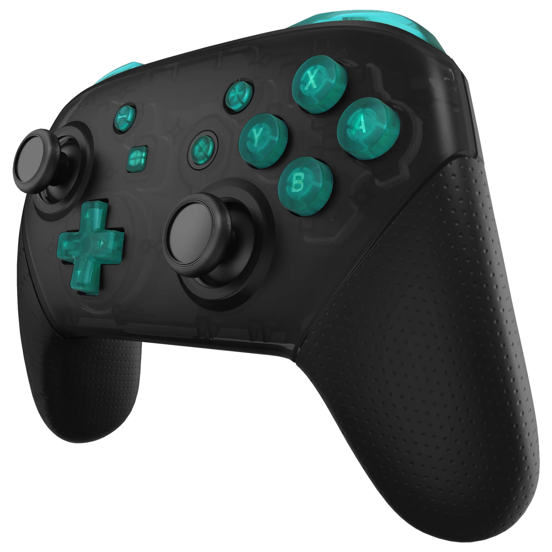 eXtremeRate DIY Replacement Full Set Buttons for Nintendo Switch Pro Controller - Emerald Green - Image 4