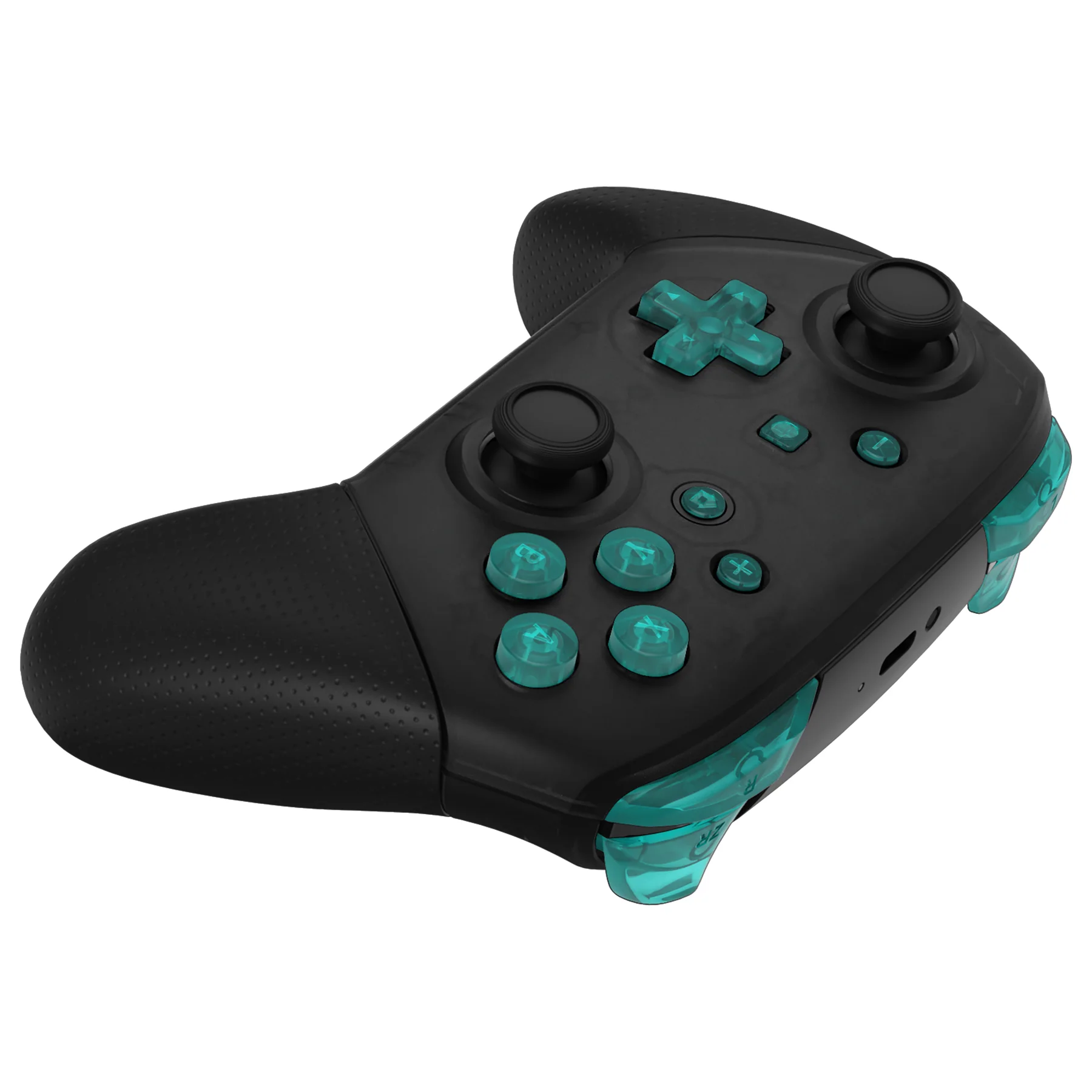 eXtremeRate DIY Replacement Full Set Buttons for Nintendo Switch Pro Controller - Emerald Green - Image 6
