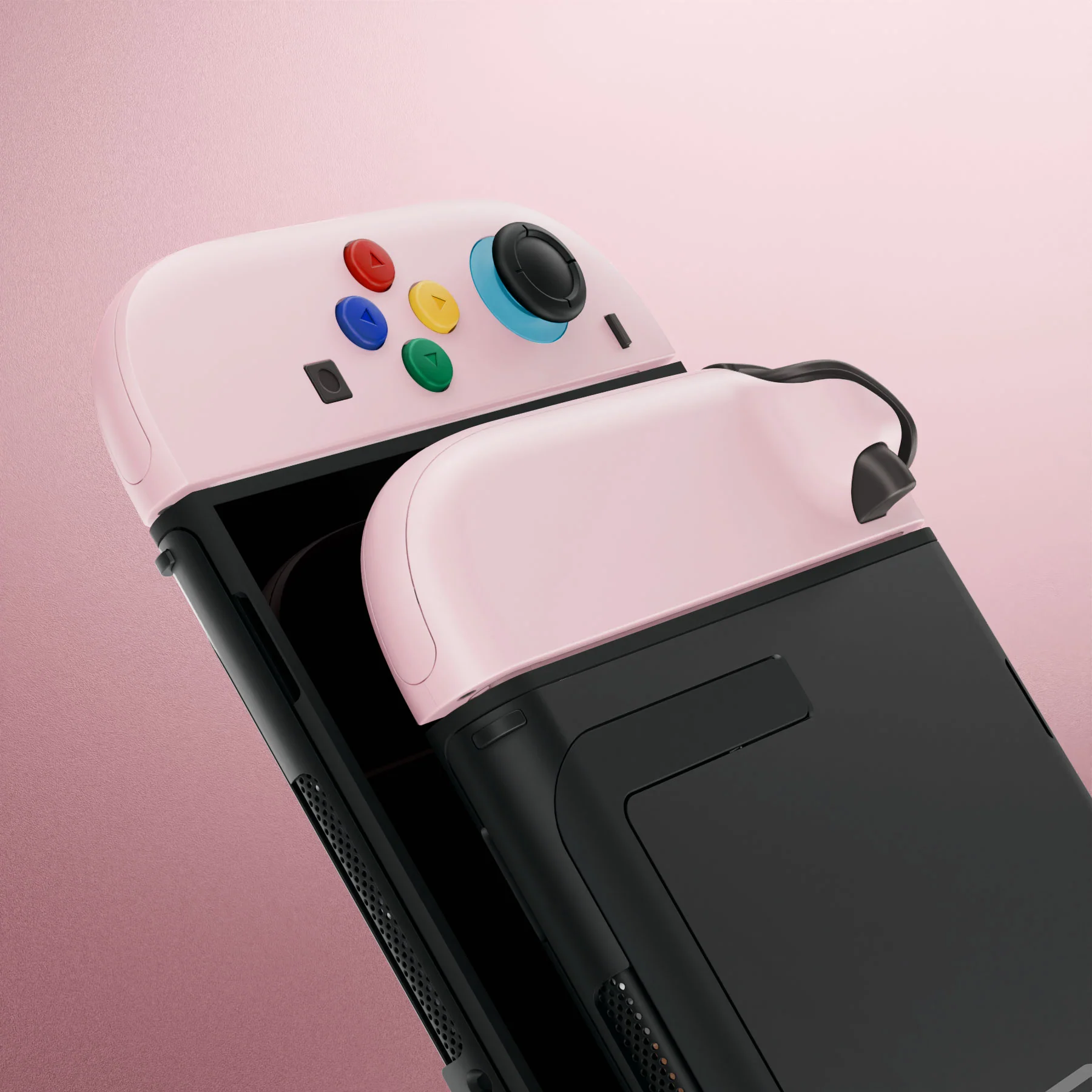 eXtremeRate DIY Replacement Full Set Shell Case with Buttons for Joycon 2 of Nintendo Switch 2 - Deluxe Version - Cherry Blossoms Pink - Image 10