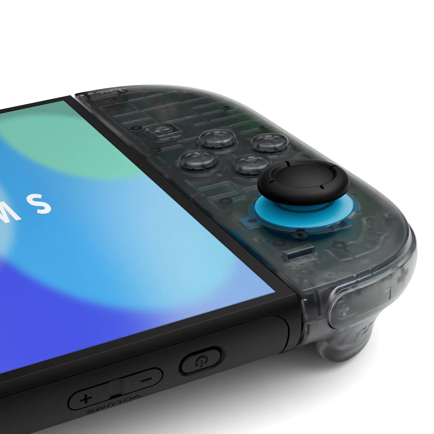 eXtremeRate DIY Replacement Full Set Shell Case with Buttons for Joycon 2 of Nintendo Switch 2 - Deluxe Version - Clear Slate Black - Image 7