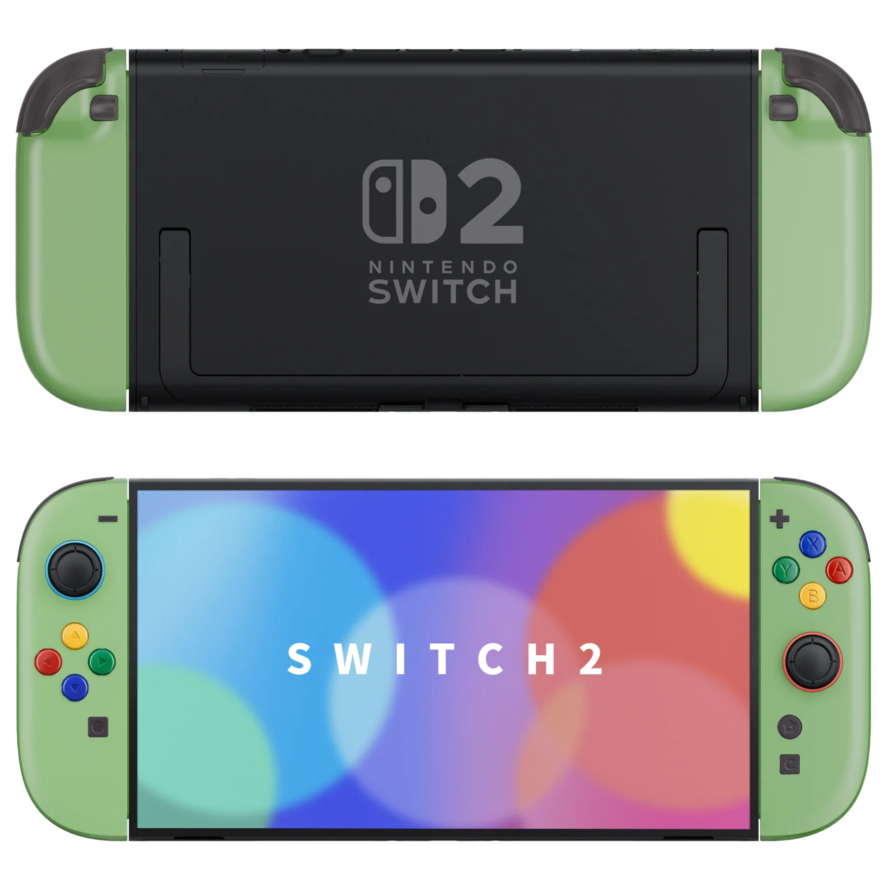 eXtremeRate DIY Replacement Full Set Shell Case with Buttons for Joycon 2 of Nintendo Switch 2 - Deluxe Version - Matcha Green - Image 4