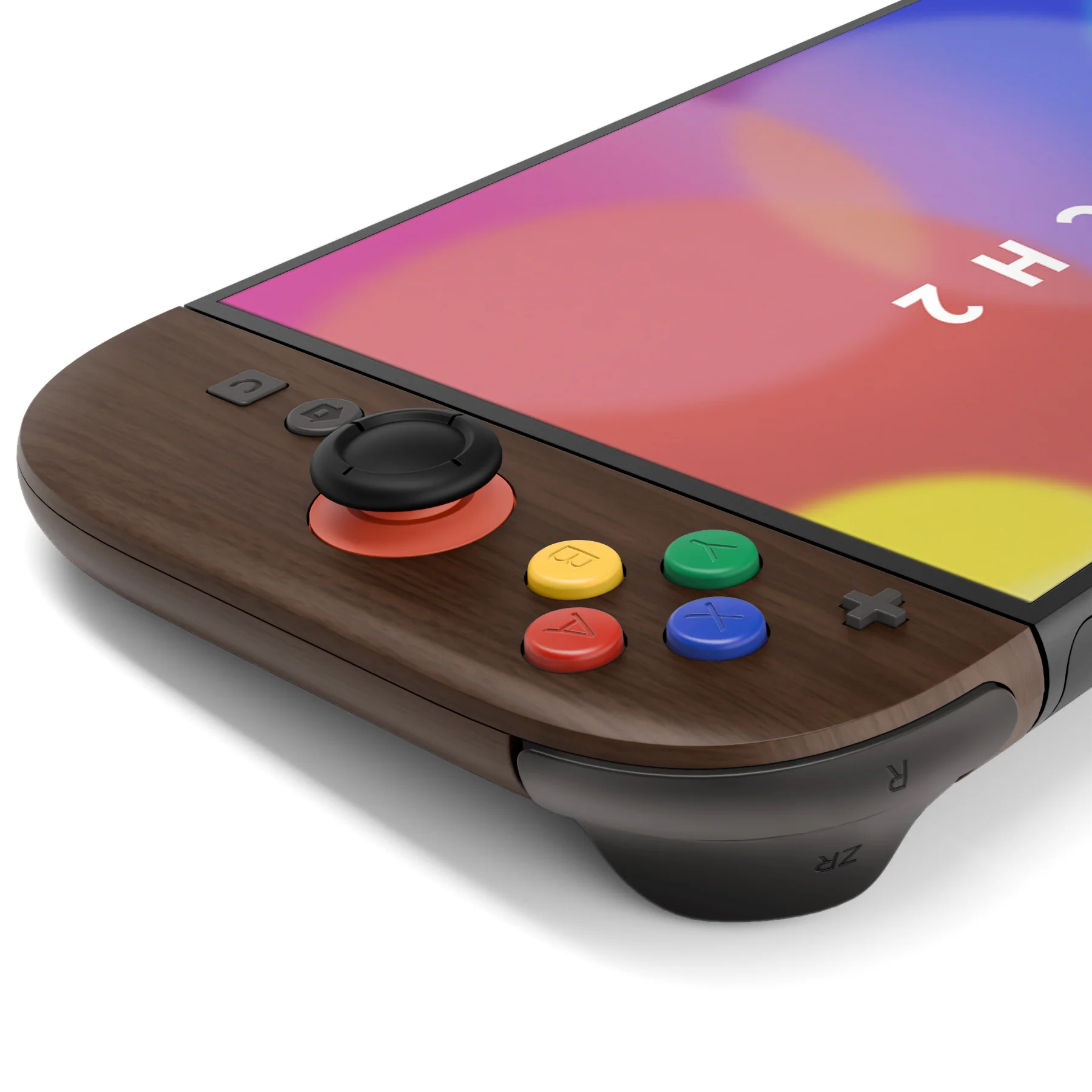 eXtremeRate DIY Replacement Full Set Shell Case with Buttons for Joycon 2 of Nintendo Switch 2 - Deluxe Version - Wood Grain - Image 7