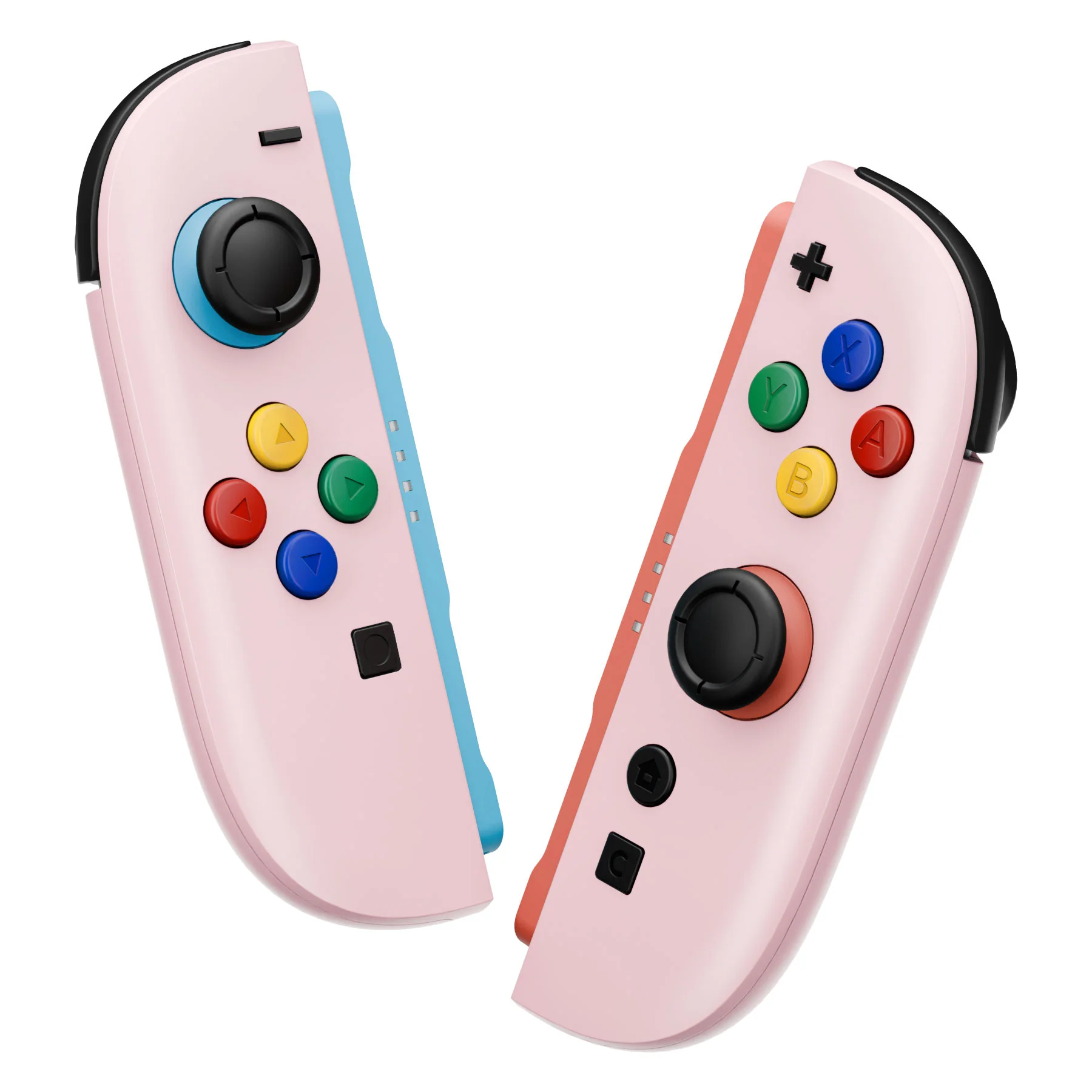 eXtremeRate DIY Replacement Full Set Shell Case with Buttons for Joycon 2 of Nintendo Switch 2 - Essence Version - Cherry Blossoms Pink - Image 5