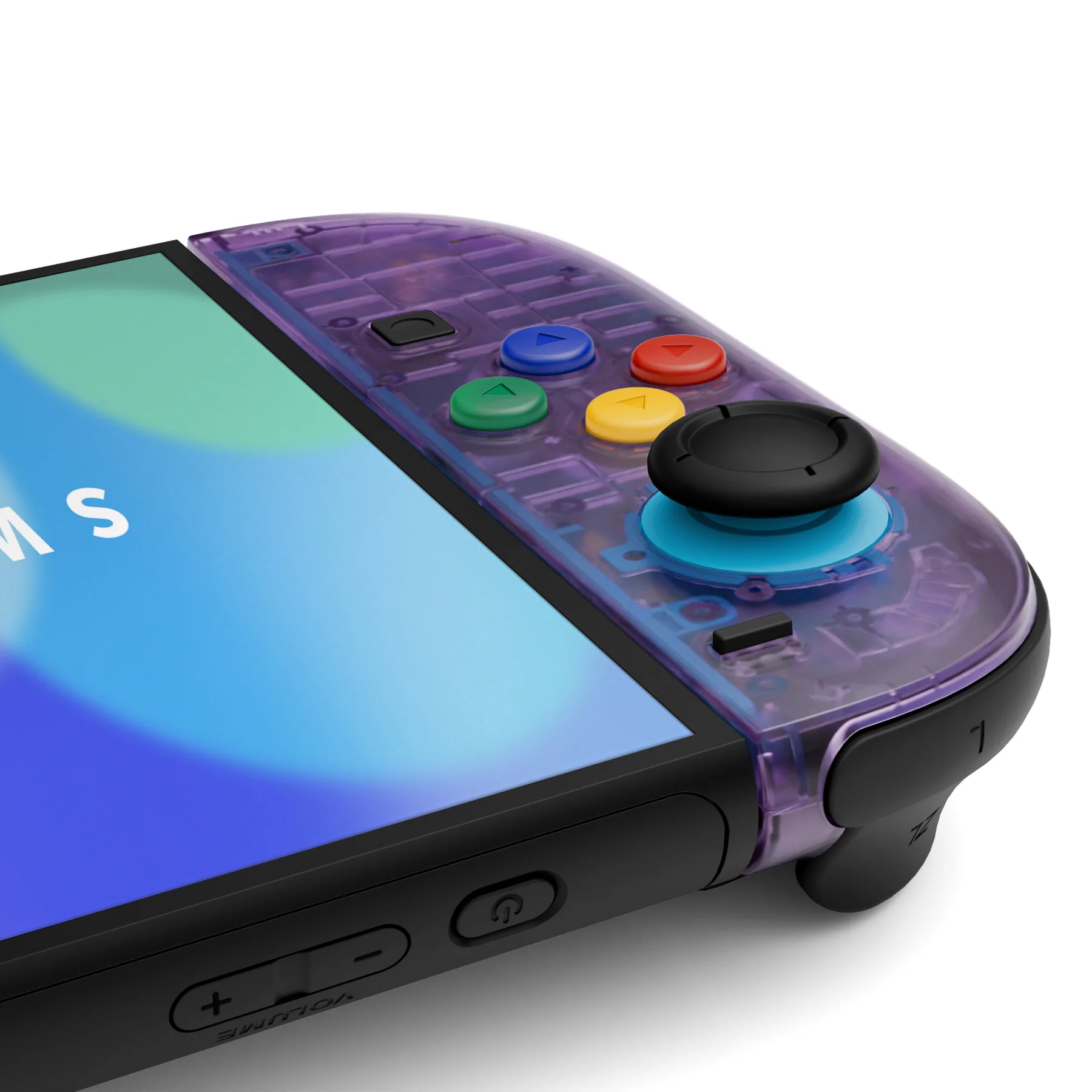 eXtremeRate DIY Replacement Full Set Shell Case with Buttons for Joycon 2 of Nintendo Switch 2 - Essence Version - Clear Atomic Purple - Image 7