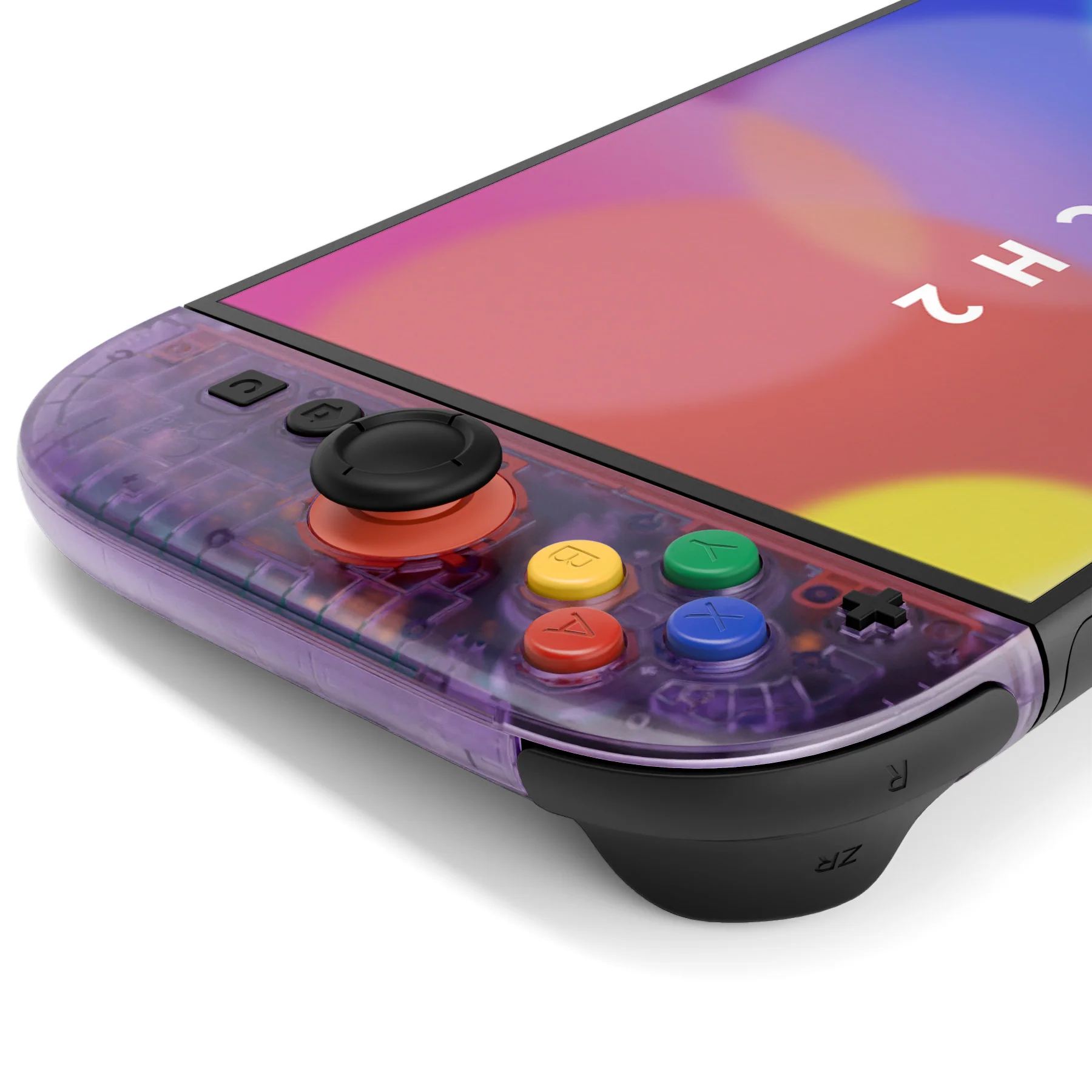 eXtremeRate DIY Replacement Full Set Shell Case with Buttons for Joycon 2 of Nintendo Switch 2 - Essence Version - Clear Atomic Purple - Image 8