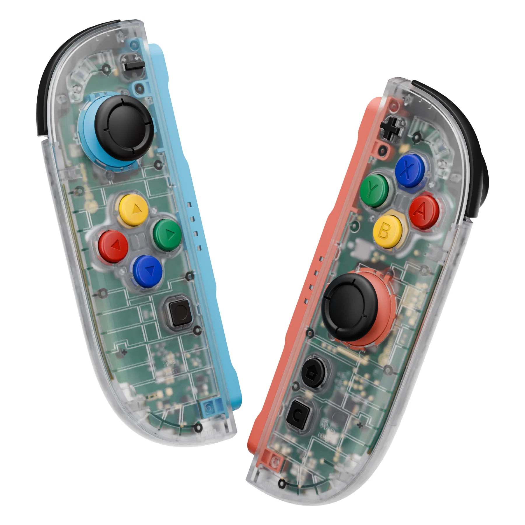 eXtremeRate DIY Replacement Full Set Shell Case with Buttons for Joycon 2 of Nintendo Switch 2 - Essence Version - Glow in Dark - Green - Image 5