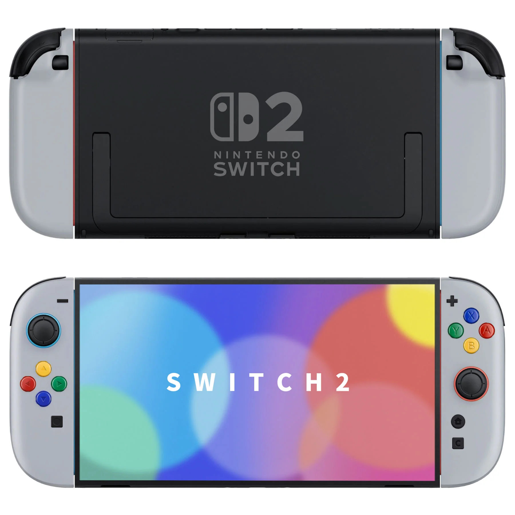 eXtremeRate DIY Replacement Full Set Shell Case with Buttons for Joycon 2 of Nintendo Switch 2 - Essence Version - New Hope Gray - Image 4