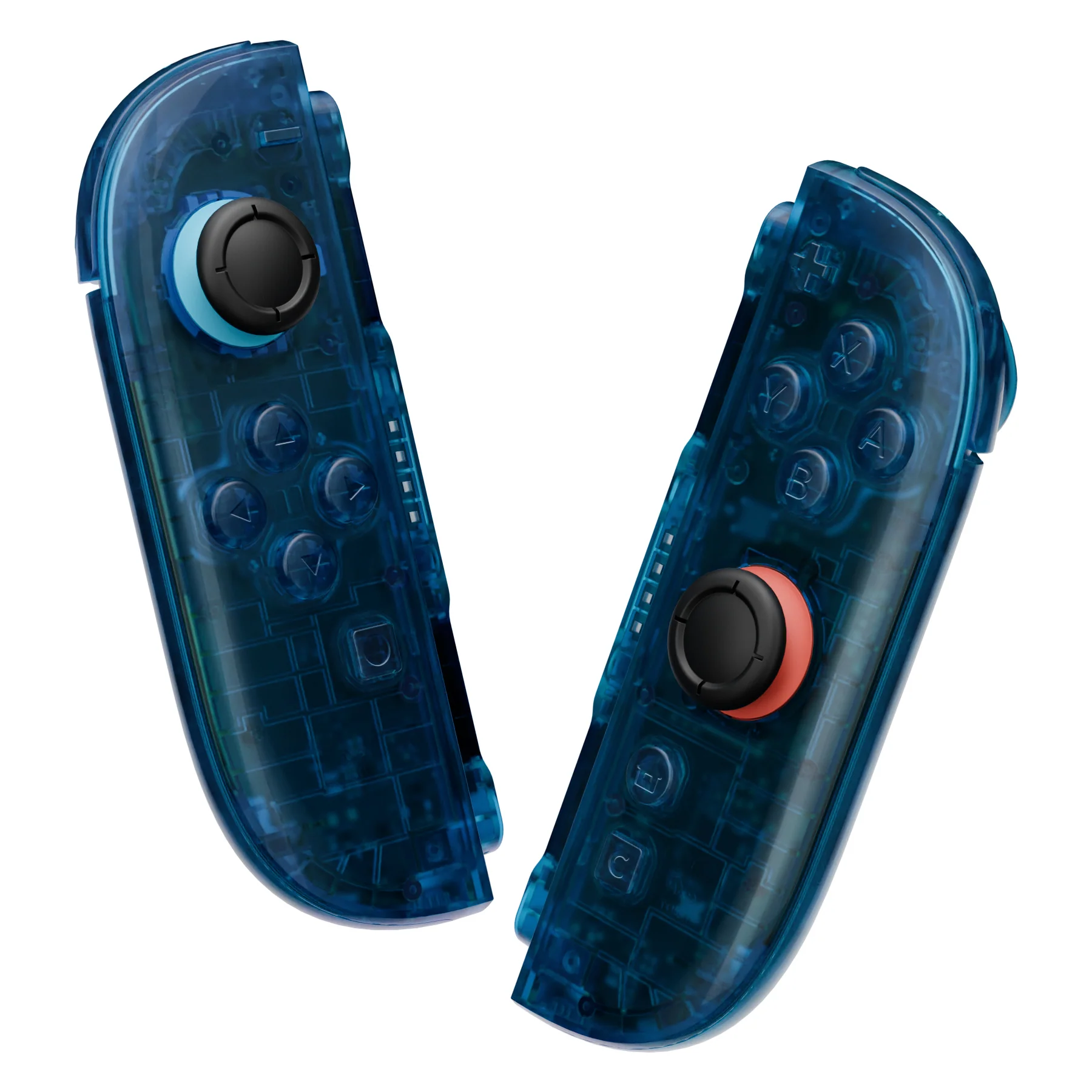 eXtremeRate DIY Replacement Full Set Shells with Buttons for Nintendo Switch 2 - Deluxe Version - Clear Blue - Image 8
