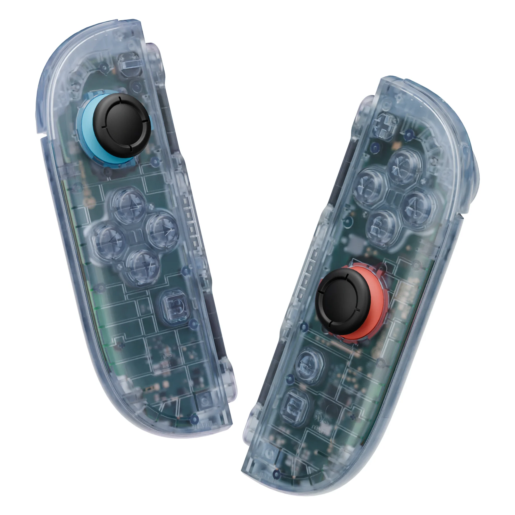 eXtremeRate DIY Replacement Full Set Shells with Buttons for Nintendo Switch 2 - Deluxe Version - Clear Glacier Blue - Image 8