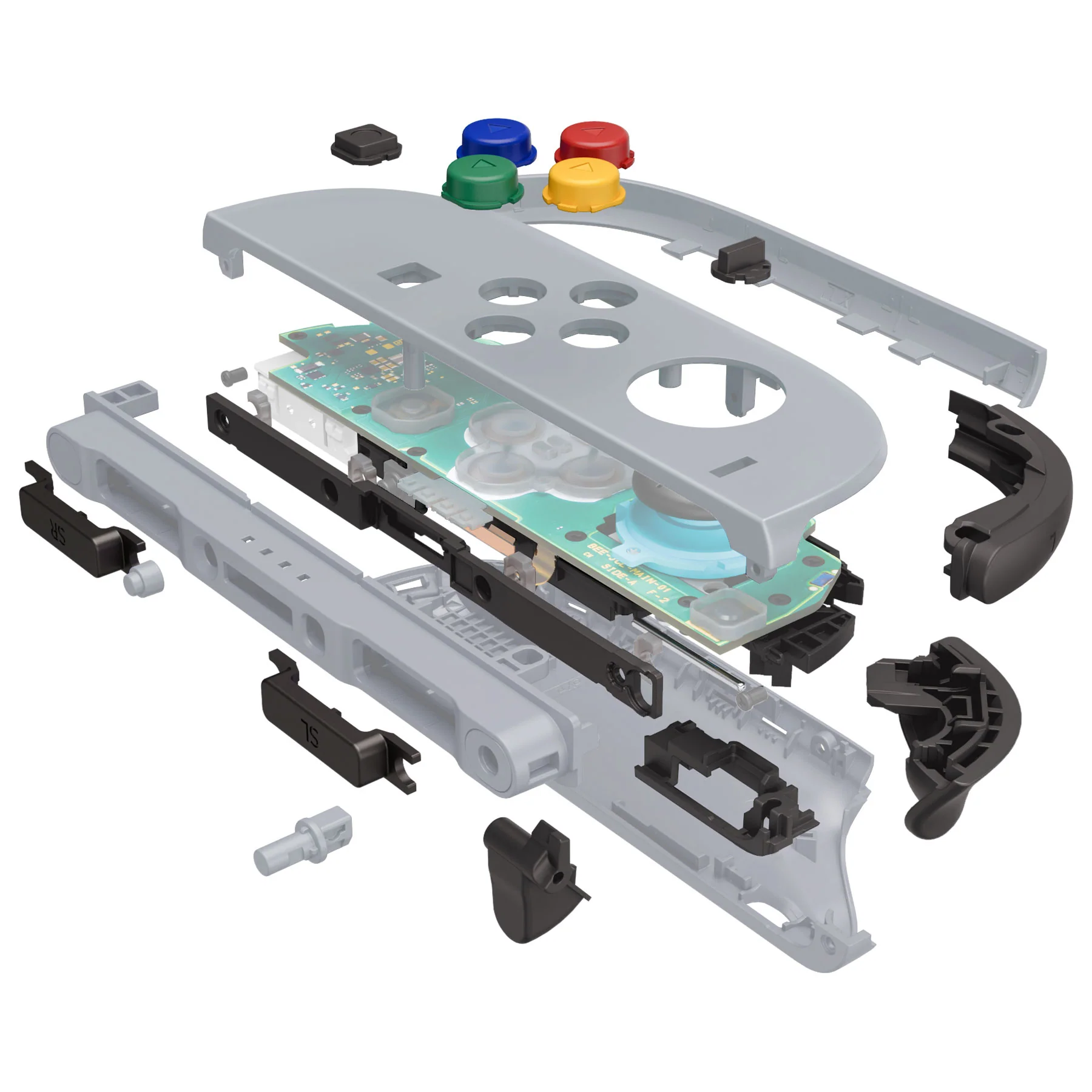 eXtremeRate DIY Replacement Full Set Shells with Buttons for Nintendo Switch 2 - Deluxe Version - New Hope Gray - Image 9