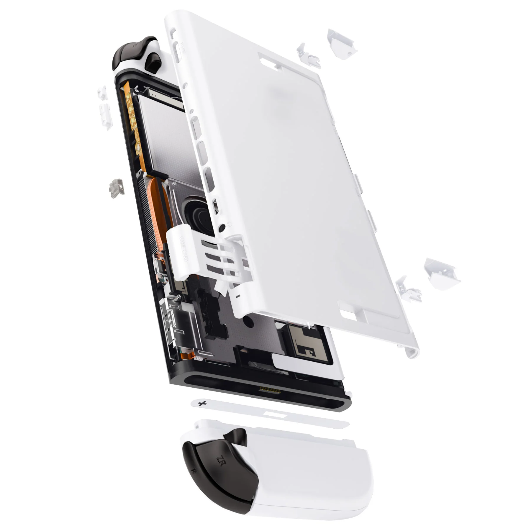 eXtremeRate DIY Replacement Full Set Shells with Buttons for Nintendo Switch 2 - Deluxe Version - White - Image 12