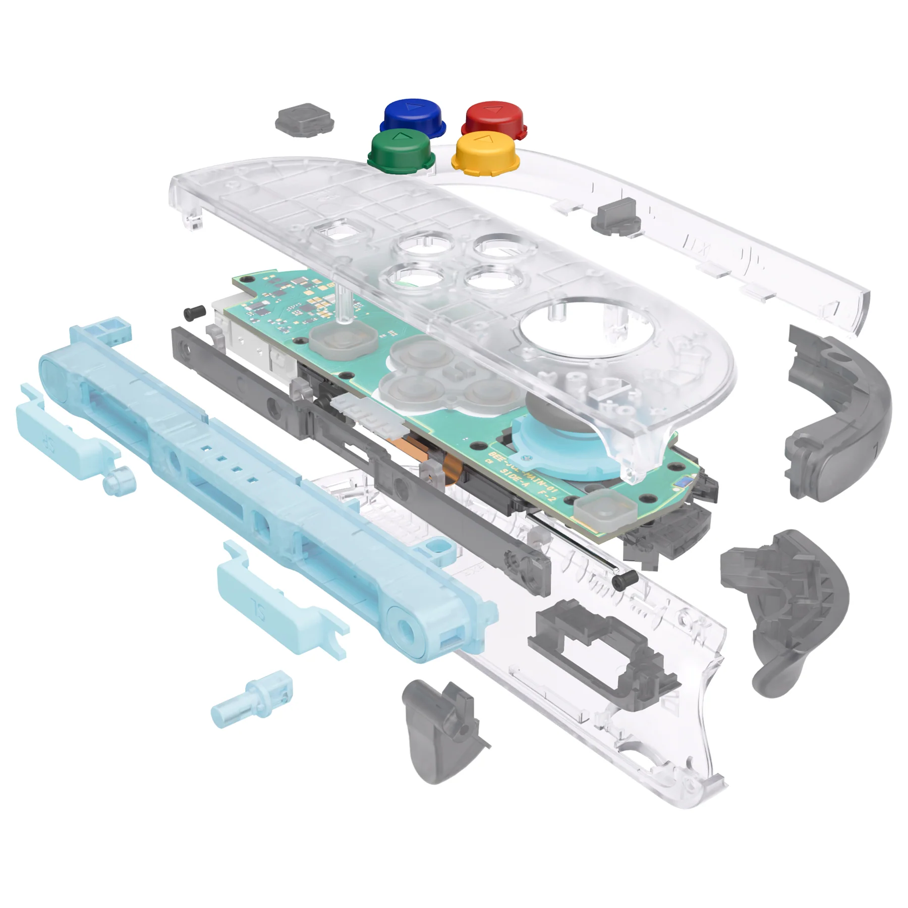 eXtremeRate DIY Replacement Full Set Shells with Buttons for Nintendo Switch 2 - Essence Version - Clear - Image 9