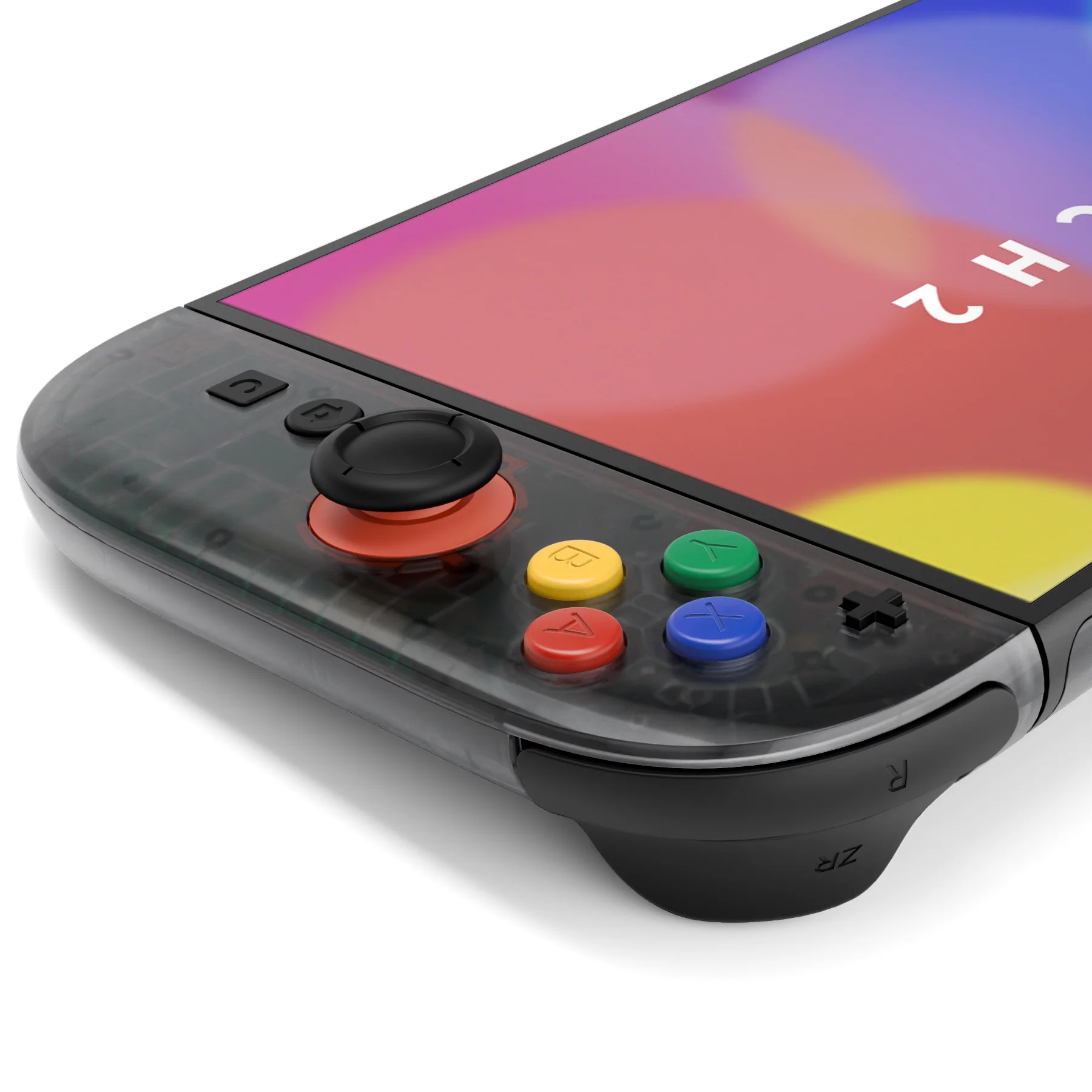 eXtremeRate DIY Replacement Full Set Shells with Buttons for Nintendo Switch 2 - Essence Version - Clear Slate Black - Image 11