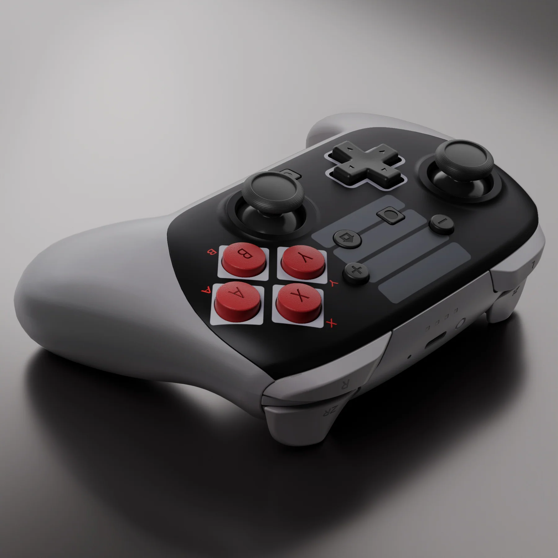 eXtremeRate DIY Replacement Full Set Shells with Buttons for Nintendo Switch 2 Pro Controller - Classic NES Style - Image 7