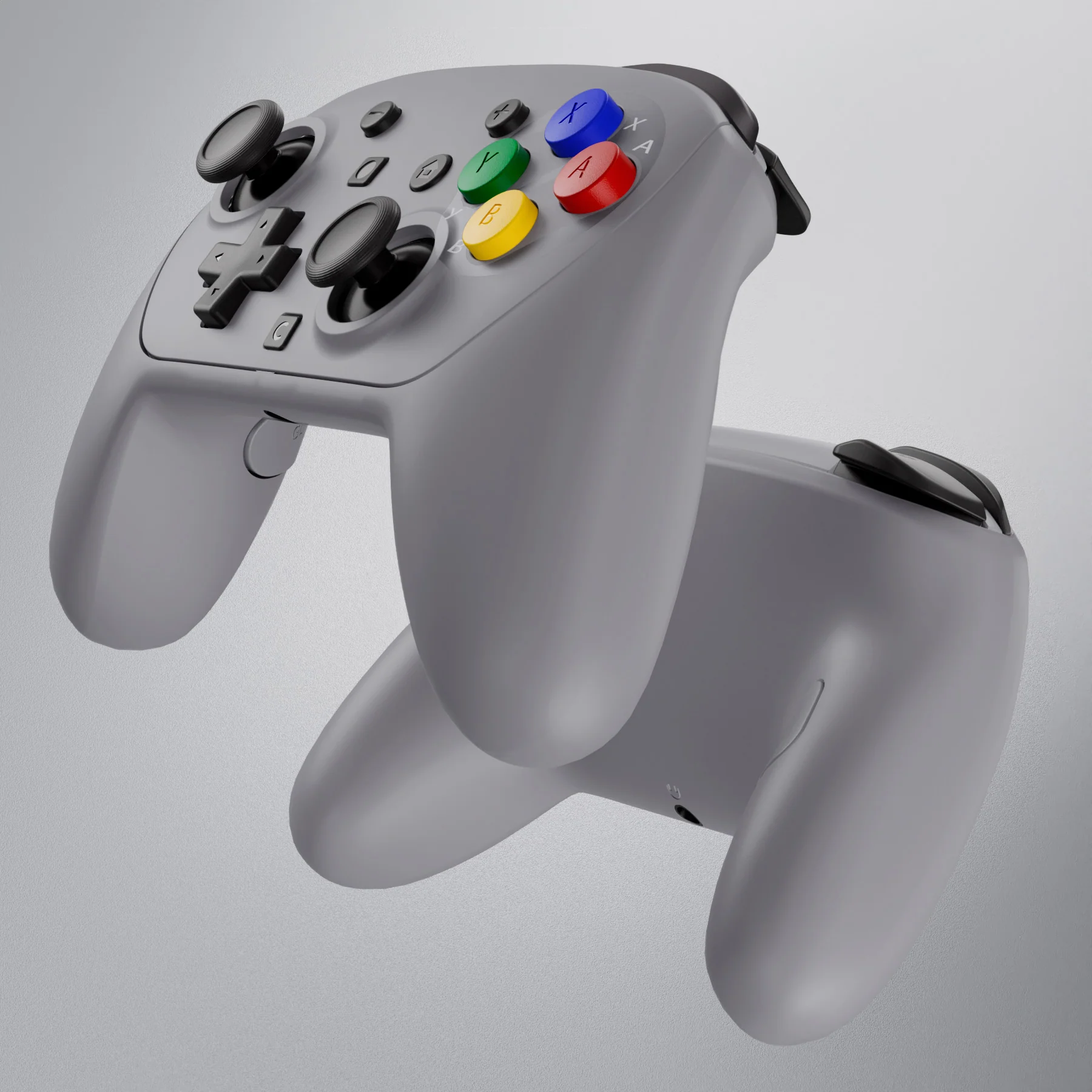 eXtremeRate DIY Replacement Full Set Shells with Buttons for Nintendo Switch 2 Pro Controller - SFC SNES Classic EU - Image 6