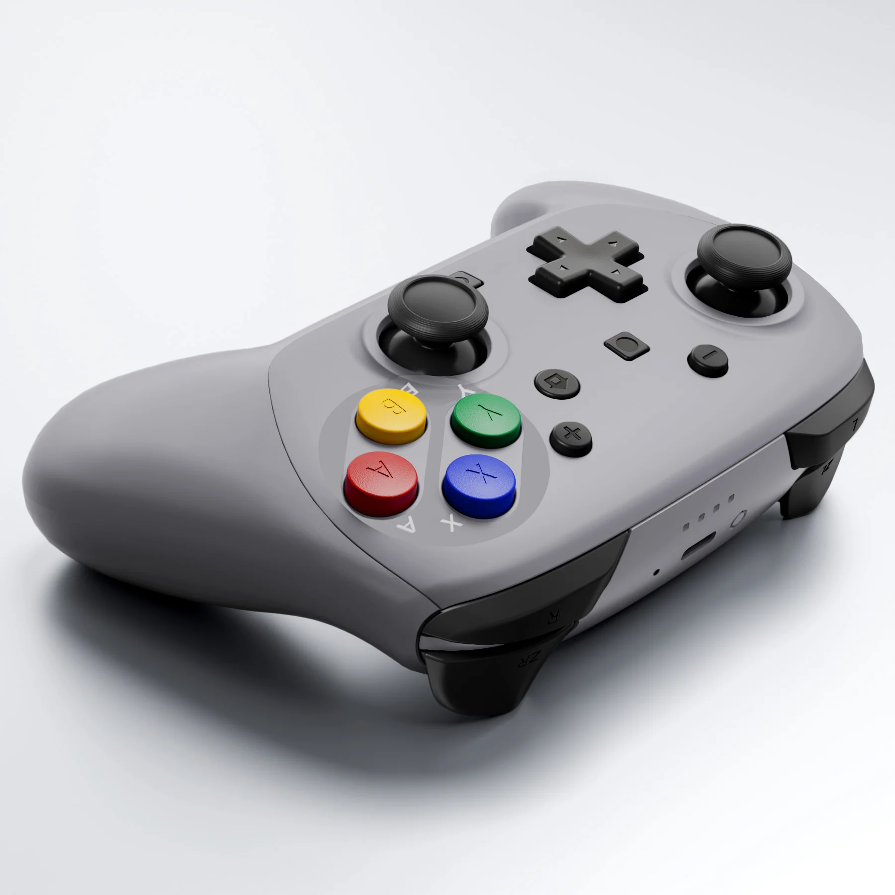 eXtremeRate DIY Replacement Full Set Shells with Buttons for Nintendo Switch 2 Pro Controller - SFC SNES Classic EU - Image 7