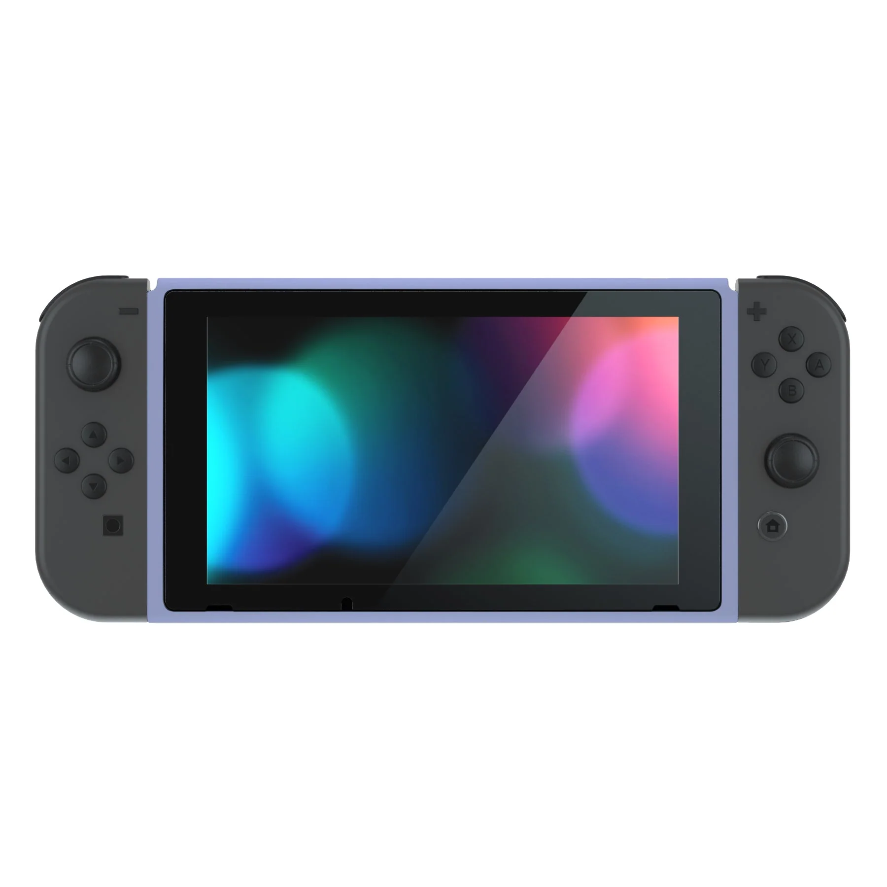 eXtremeRate DIY Replacement Housing Shell Front Frame with Volume Up Down Power Buttons for NS Switch Console - Light Violet - Image 3