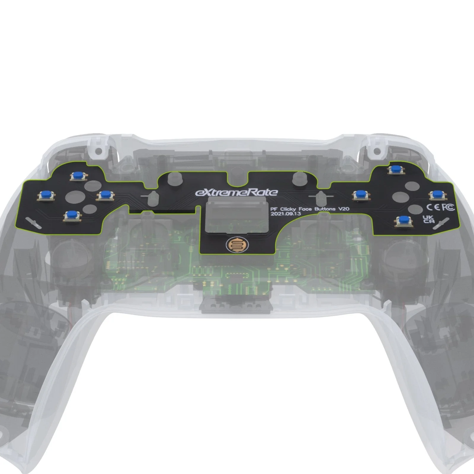 eXtremeRate Face Clicky Kit V2 for PS5 Controller BDM-010 & BDM-020, Custom Tactile Dpad Action Buttons for PS5 Controller