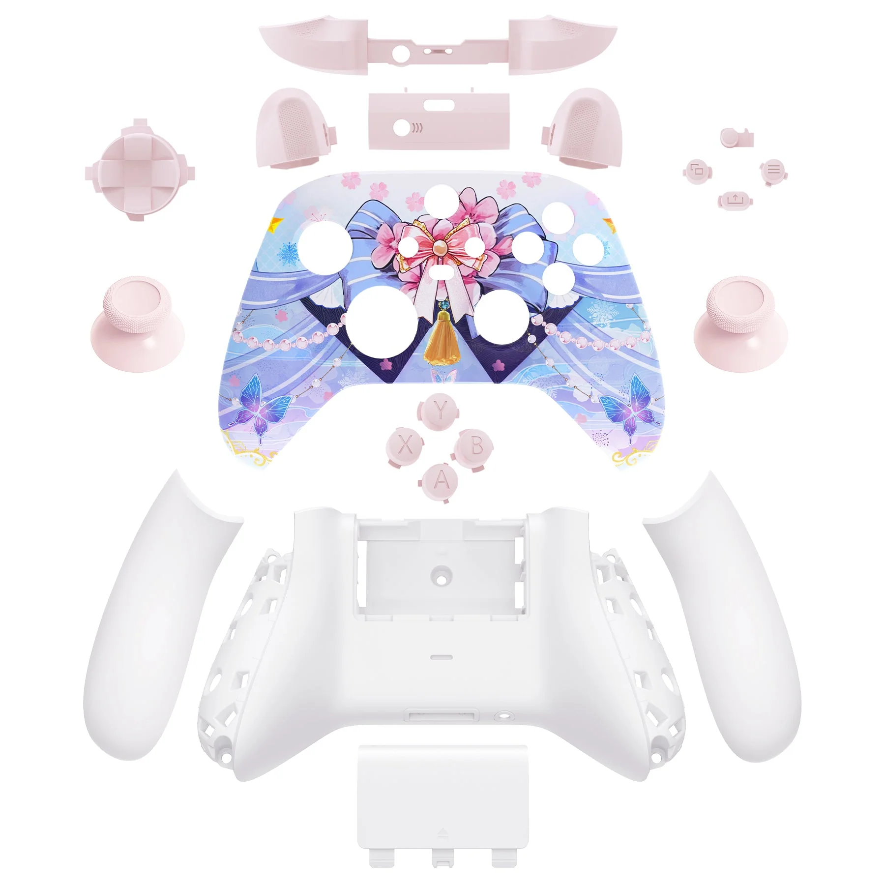 eXtremeRate Full Set Housing Shell Case with Buttons for Xbox Series X & S Controller - Cryo Impact - Image 8