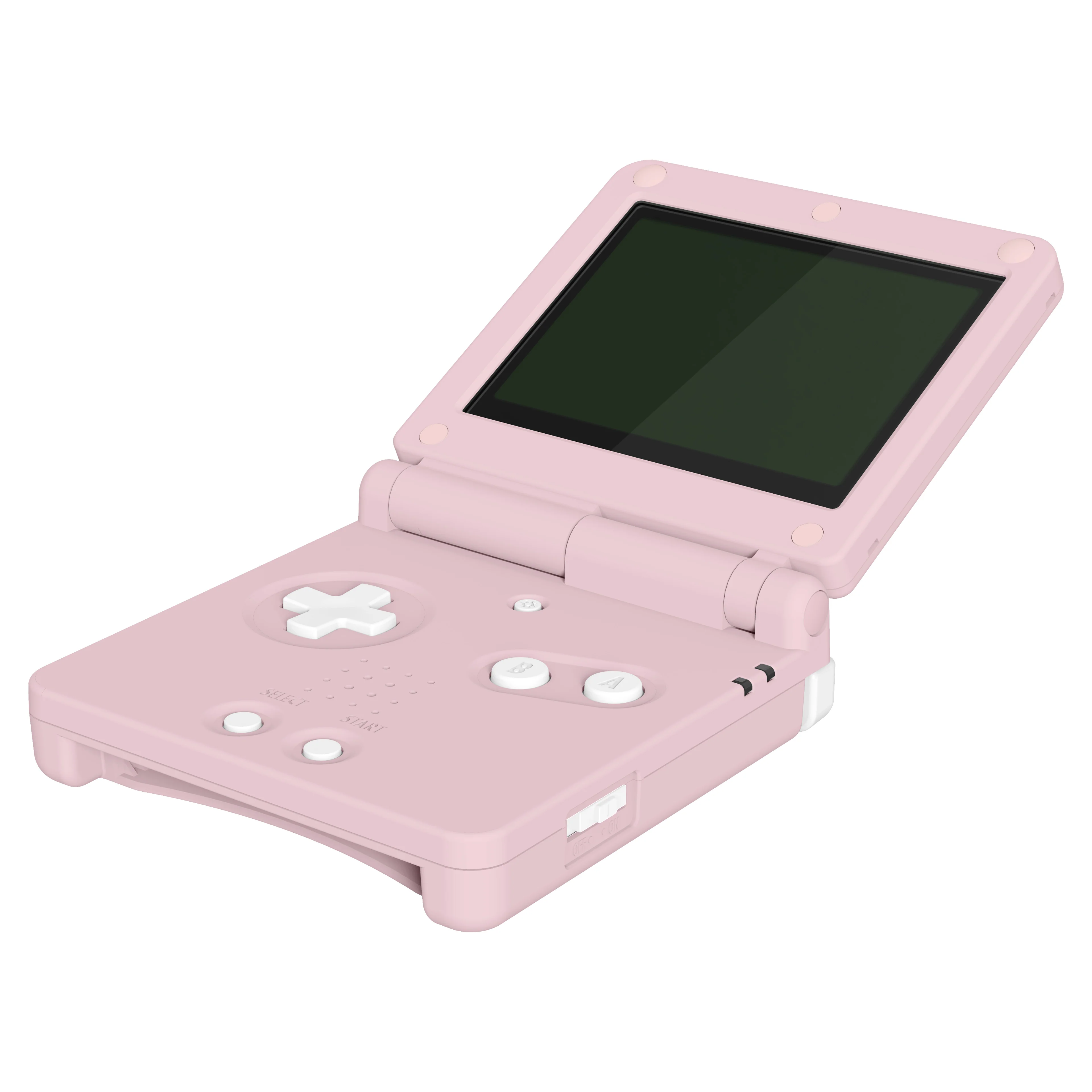 eXtremeRate IPS Ready Upgraded Replacement Full Set Shells with Buttons for Gameboy Advance SP GBA SP, Compatible with Both IPS & Standard LCD - Cherry Blossoms Pink