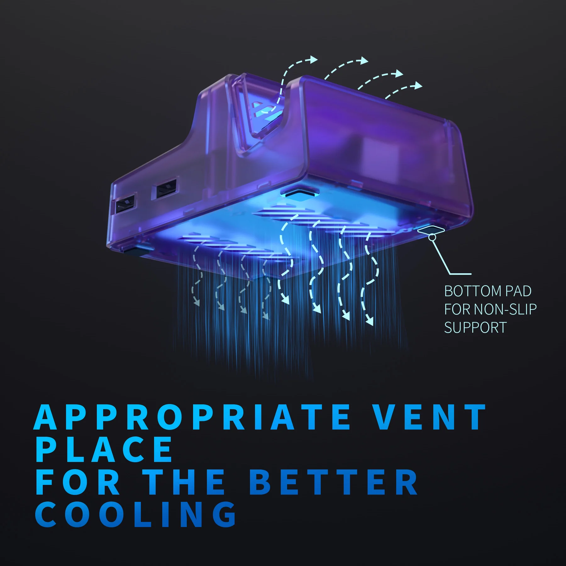 eXtremeRate LED Version AiryDocky DIY Kit Replacement Shell Case with IR Remote Control for Nintendo Switch & Switch OLED Dock - Clear Atomic Purple - Image 7