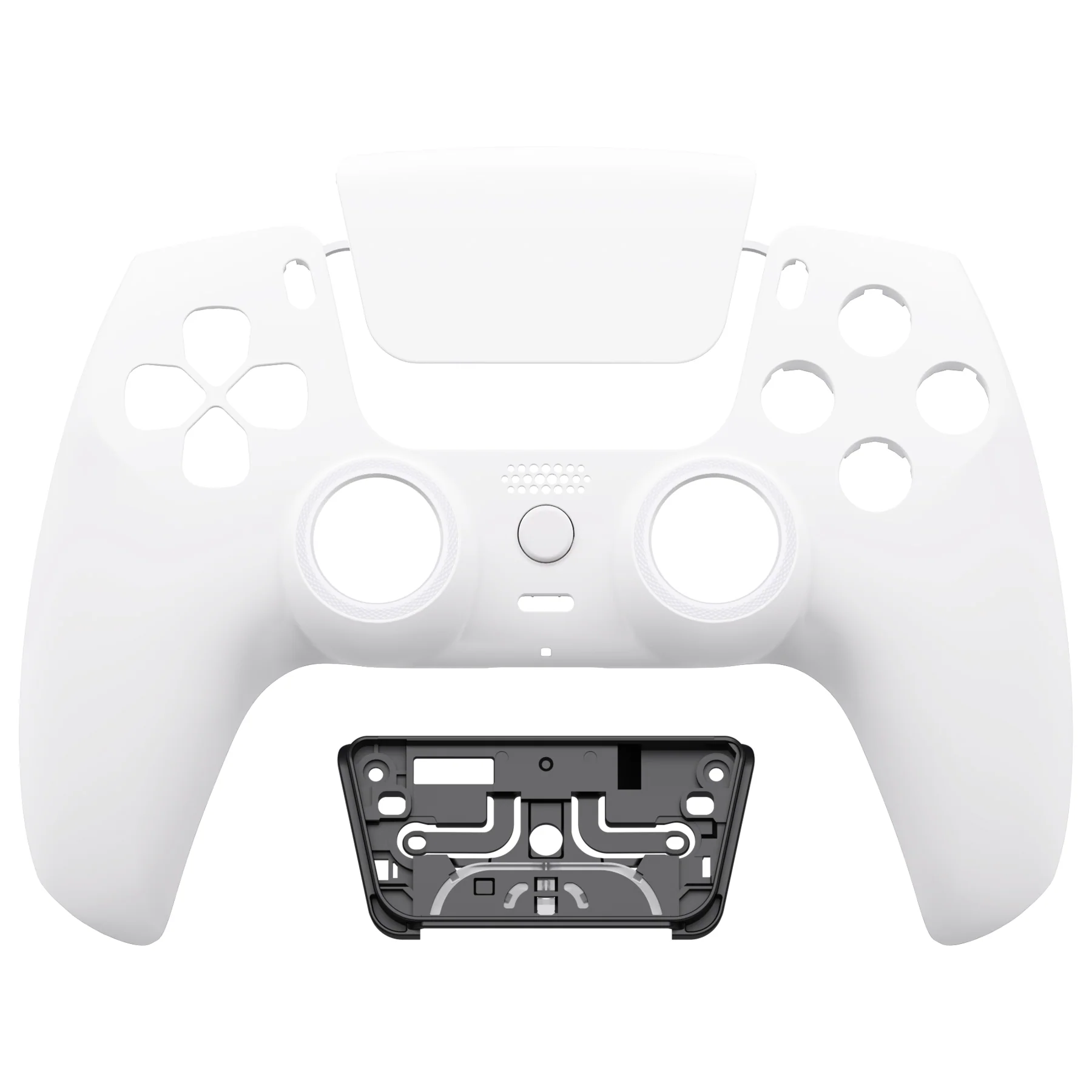 eXtremeRate LUNA Redesigned Replacement Front Shell with Touchpad Compatible with PS5 Controller BDM-010/020/030/040/050 - White