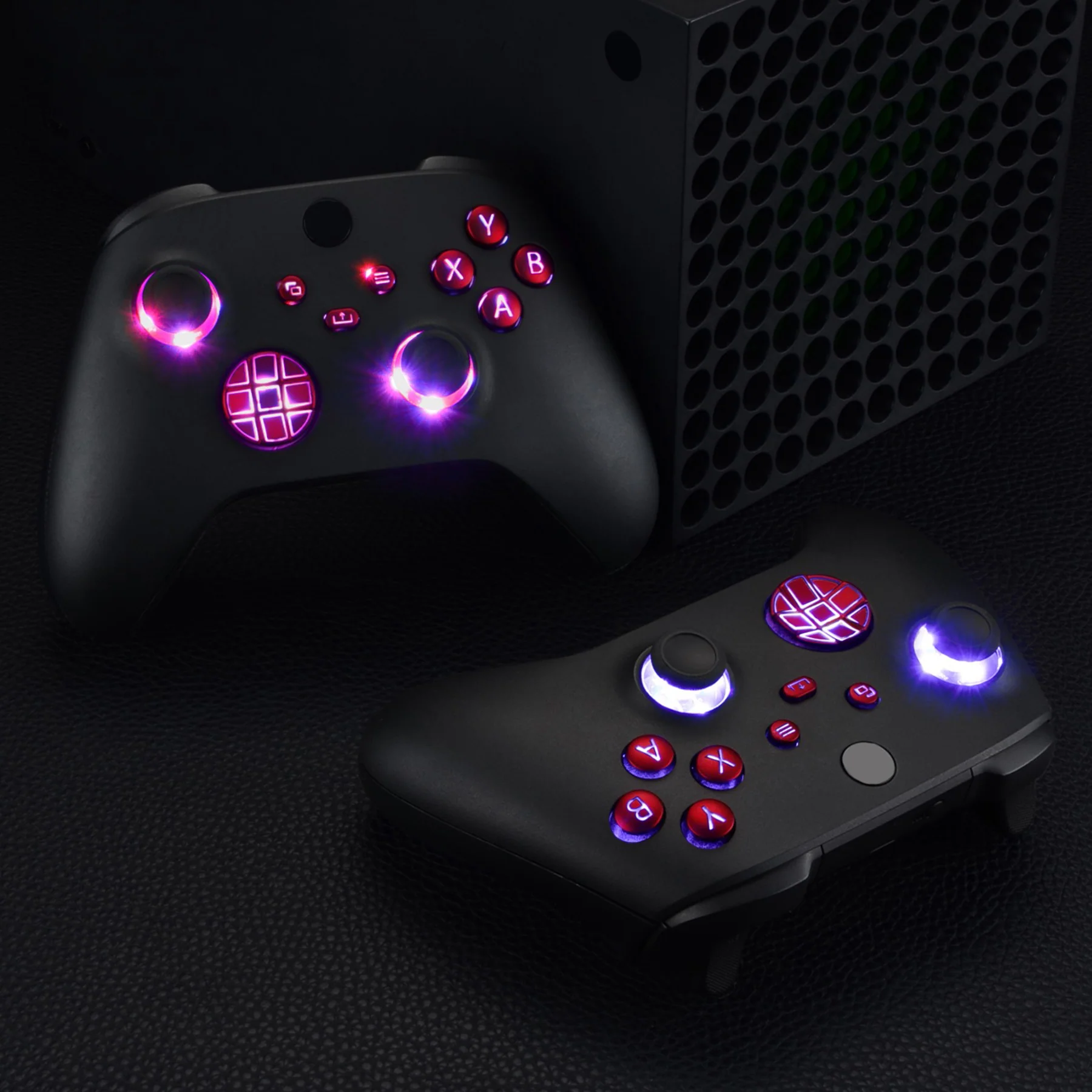 eXtremeRate Multi-Colors Luminated Buttons DTF V2 LED Kit for Xbox Series X & S Controller - Scarlet Red - Image 5