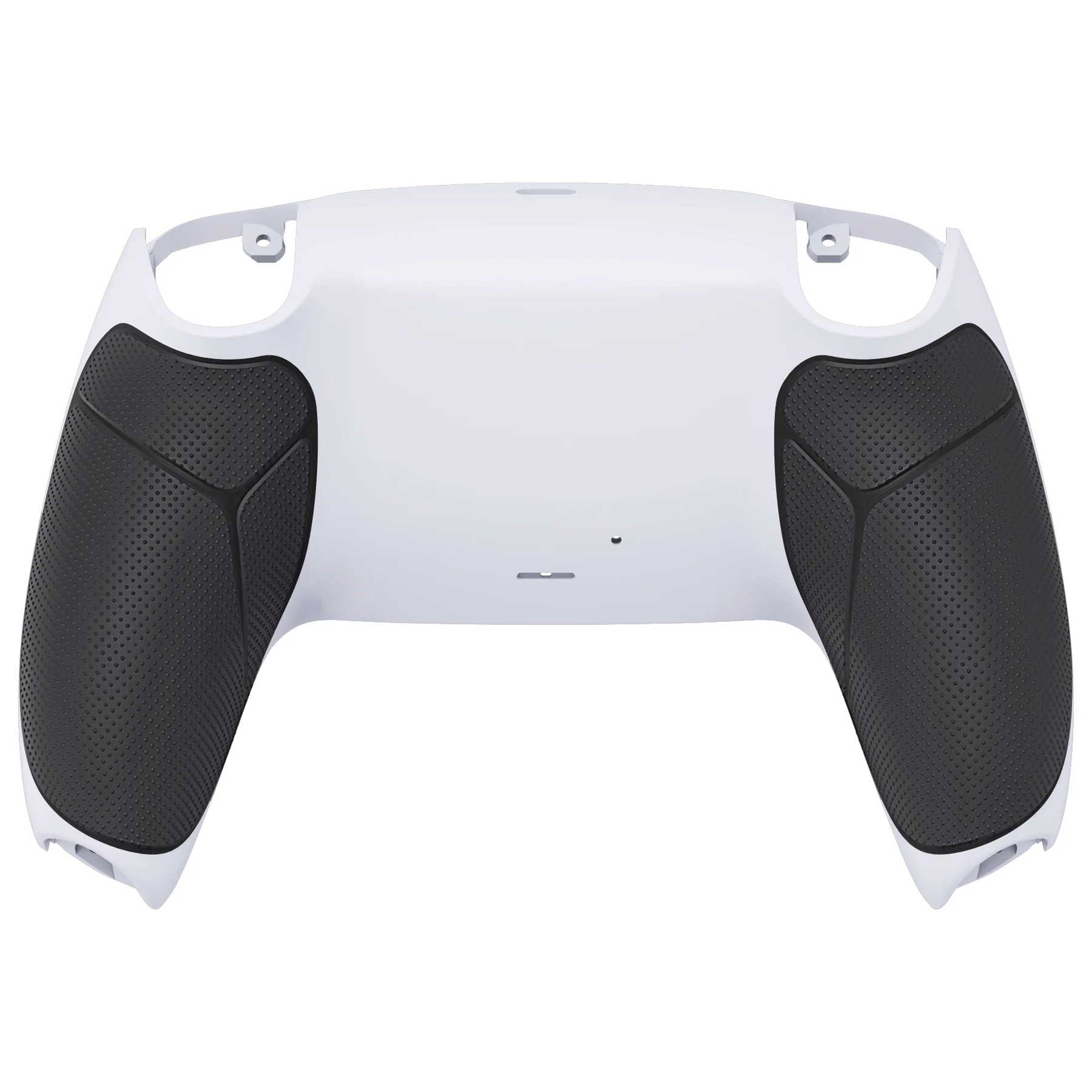 eXtremeRate Performance Grip Replacement Back Housing Bottom Shell Compatible with PS5 Controller BDM-010/020/030/040/050 - Rubberized Black White - Image 6