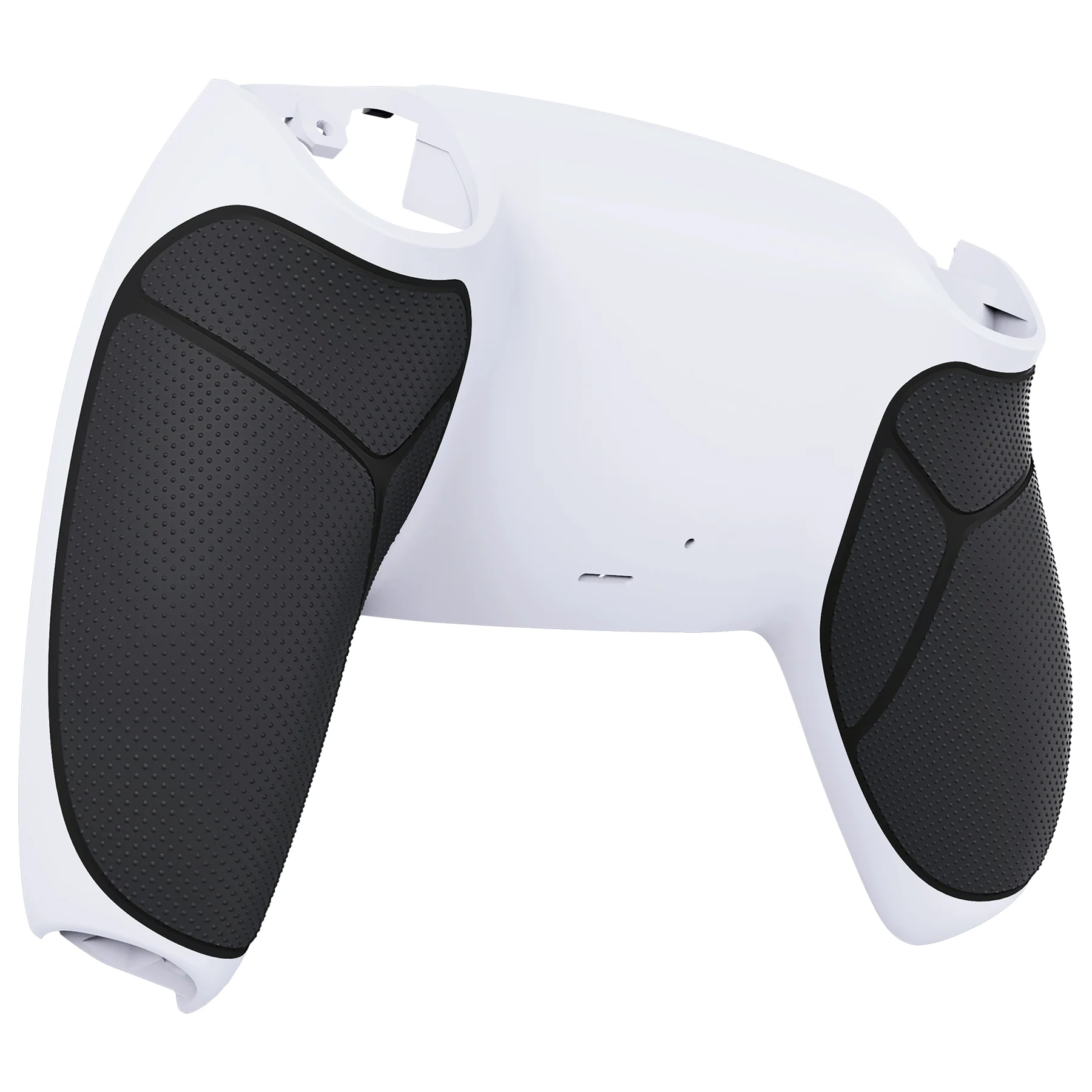 eXtremeRate Performance Grip Replacement Back Housing Bottom Shell Compatible with PS5 Controller BDM-010/020/030/040/050 - Rubberized Black White - Image 7
