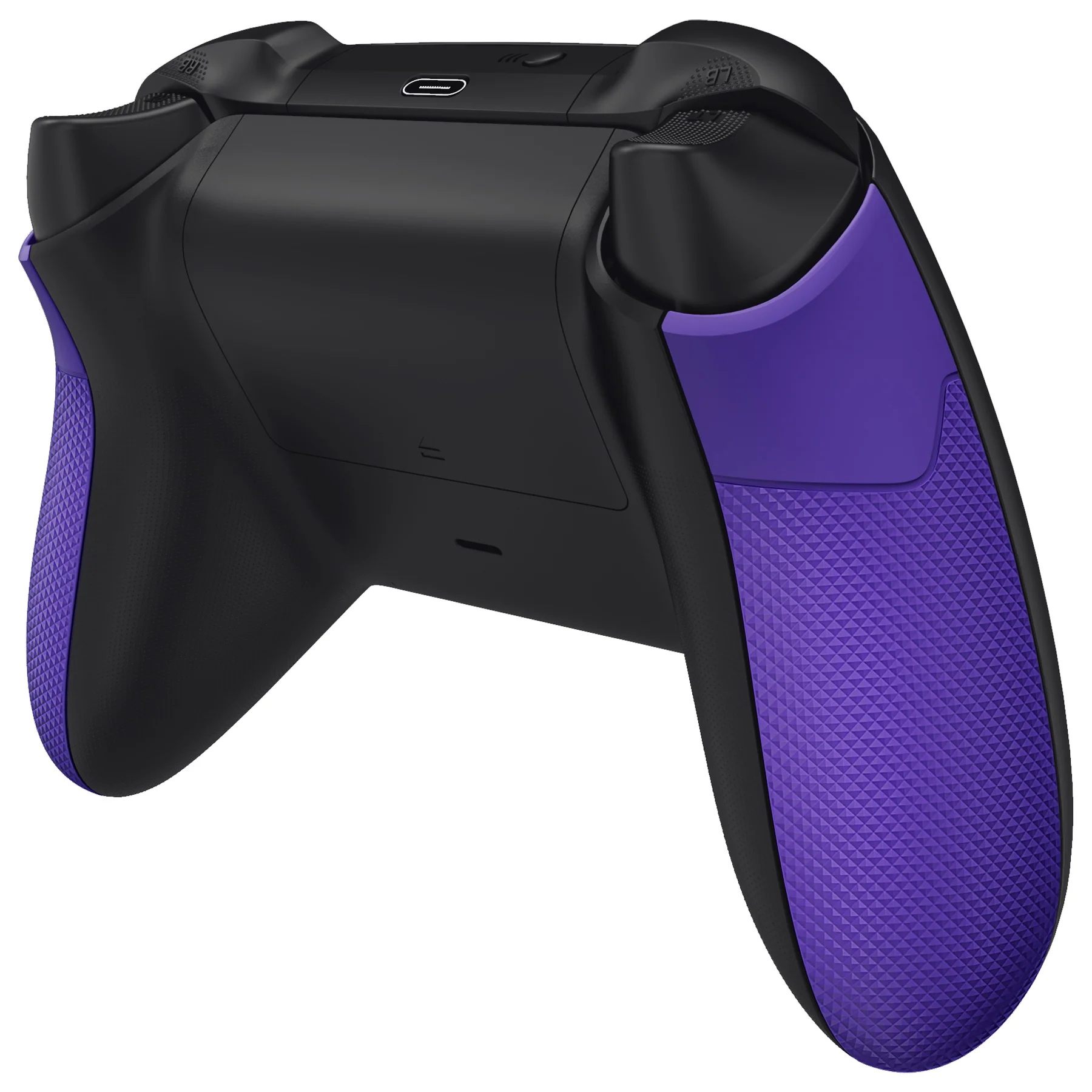 eXtremeRate Performance Non-Slip Texture Rubberized Grips Replacement Back Panels for Xbox Series X & S Controller - Purple - Image 6