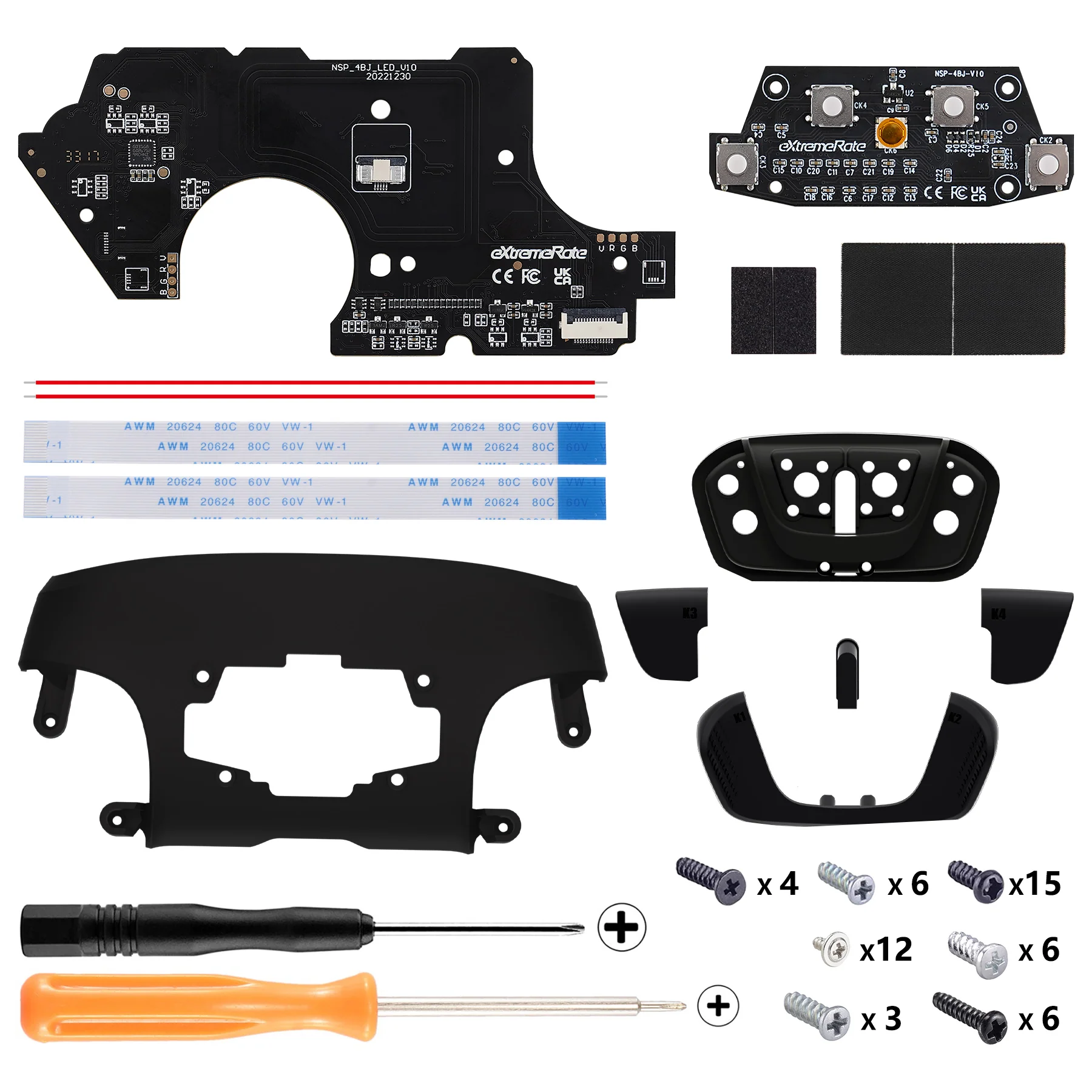 eXtremeRate Remappable RISE4 Remap Kit for Nintendo Switch Pro Controller - Black - Image 2
