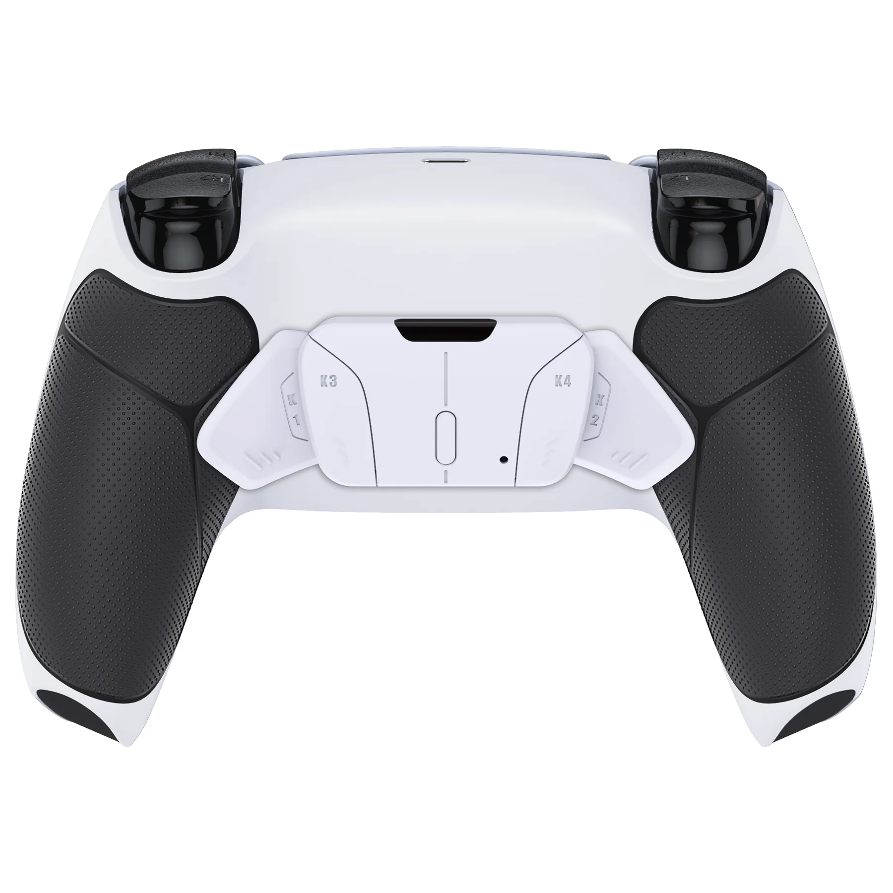 eXtremeRate Remappable RISE4 V3 Remap Kit for PS5 Controller BDM-030/040/050 - Rubberized Black Grips with White Back Paddles - Image 7