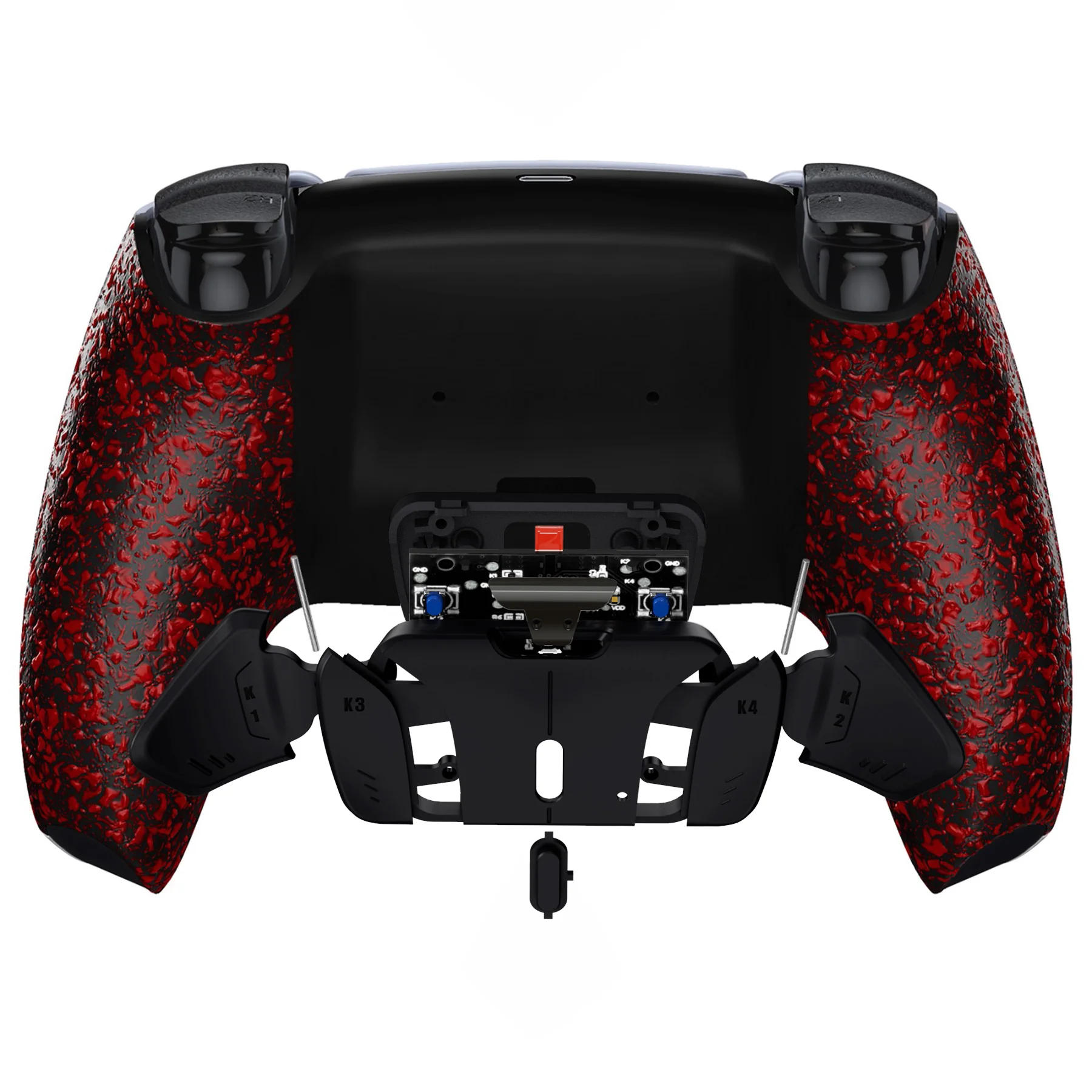 eXtremeRate Remappable RISE4 V3 Remap Kit for PS5 Controller BDM-030/040/050 - Textured Red - Image 6