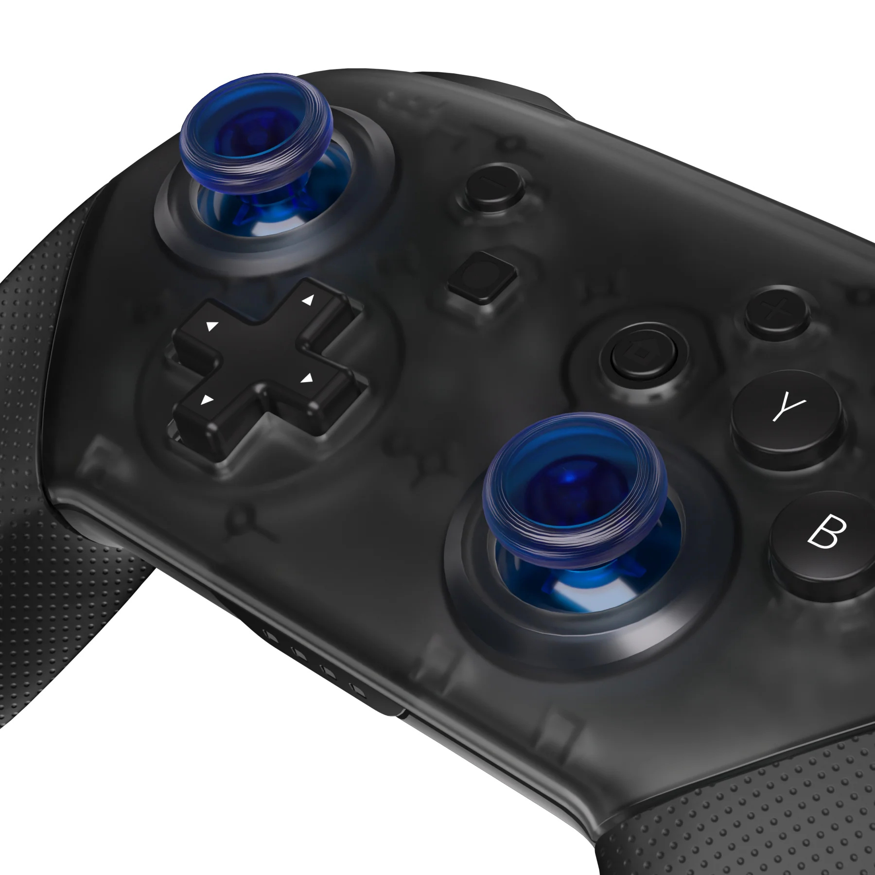 eXtremeRate Replacement 3D Joystick Thumbsticks for Nintendo Switch Pro Controller - Clear Blue - Image 2