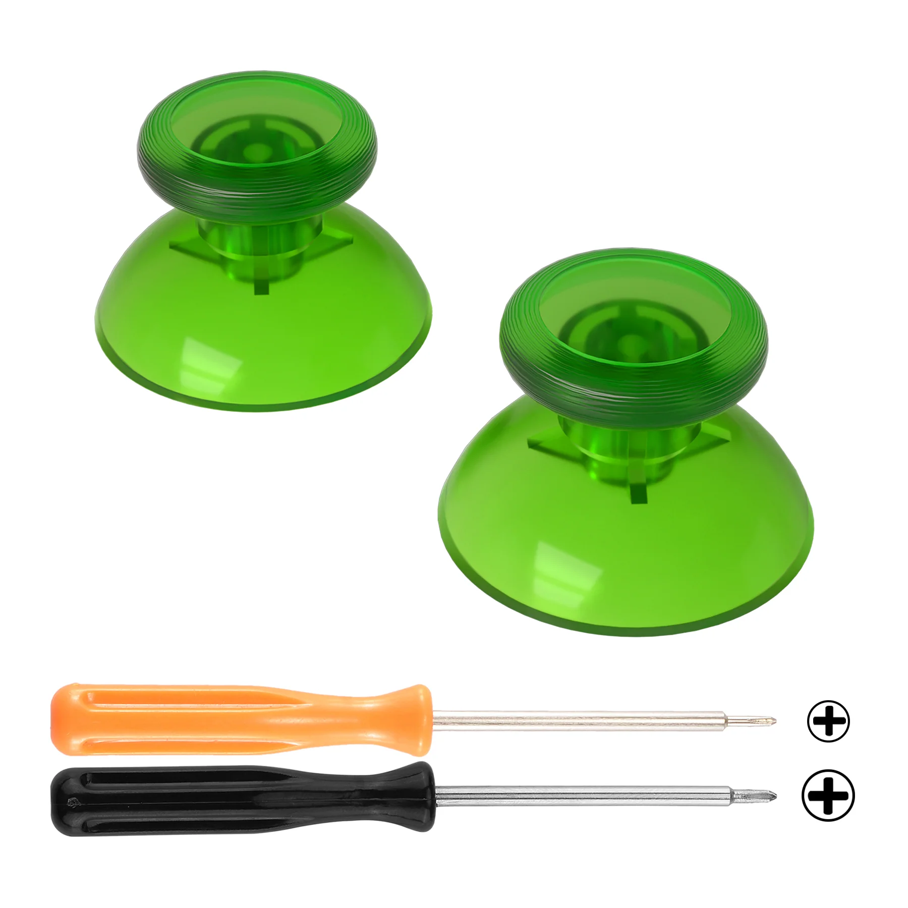 eXtremeRate Replacement 3D Joystick Thumbsticks for Nintendo Switch Pro Controller - Clear Green