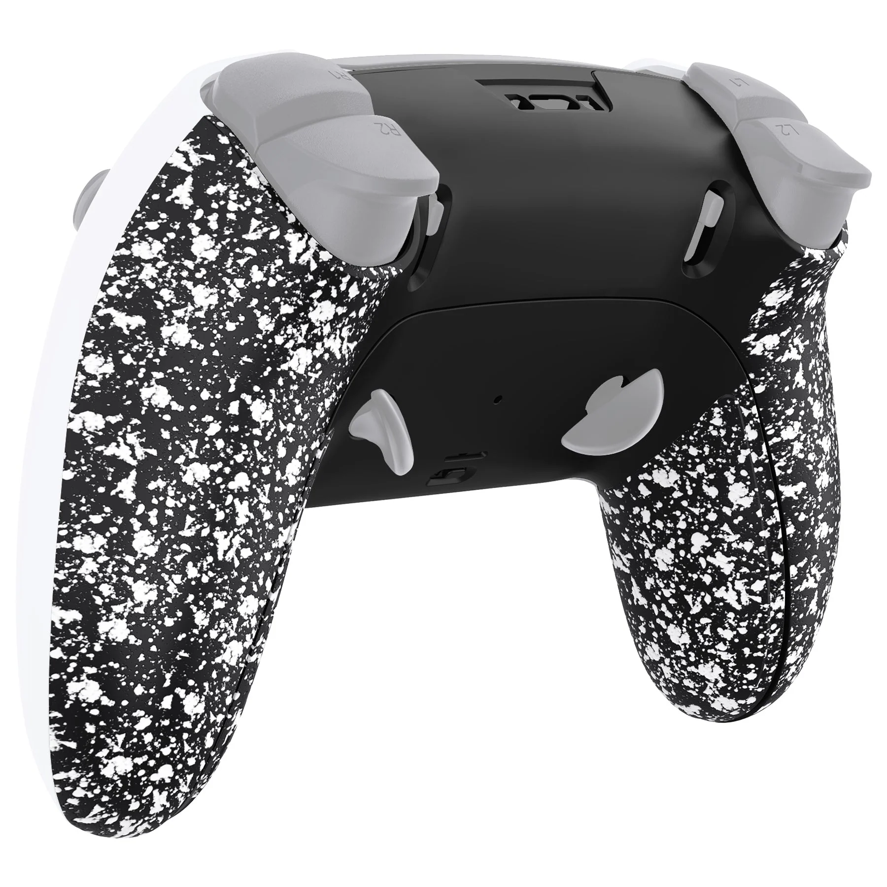 eXtremeRate Replacement Back Housing Bottom Shell & Clip Shell Compatible with PS5 Edge Controller - Textured White - Image 3
