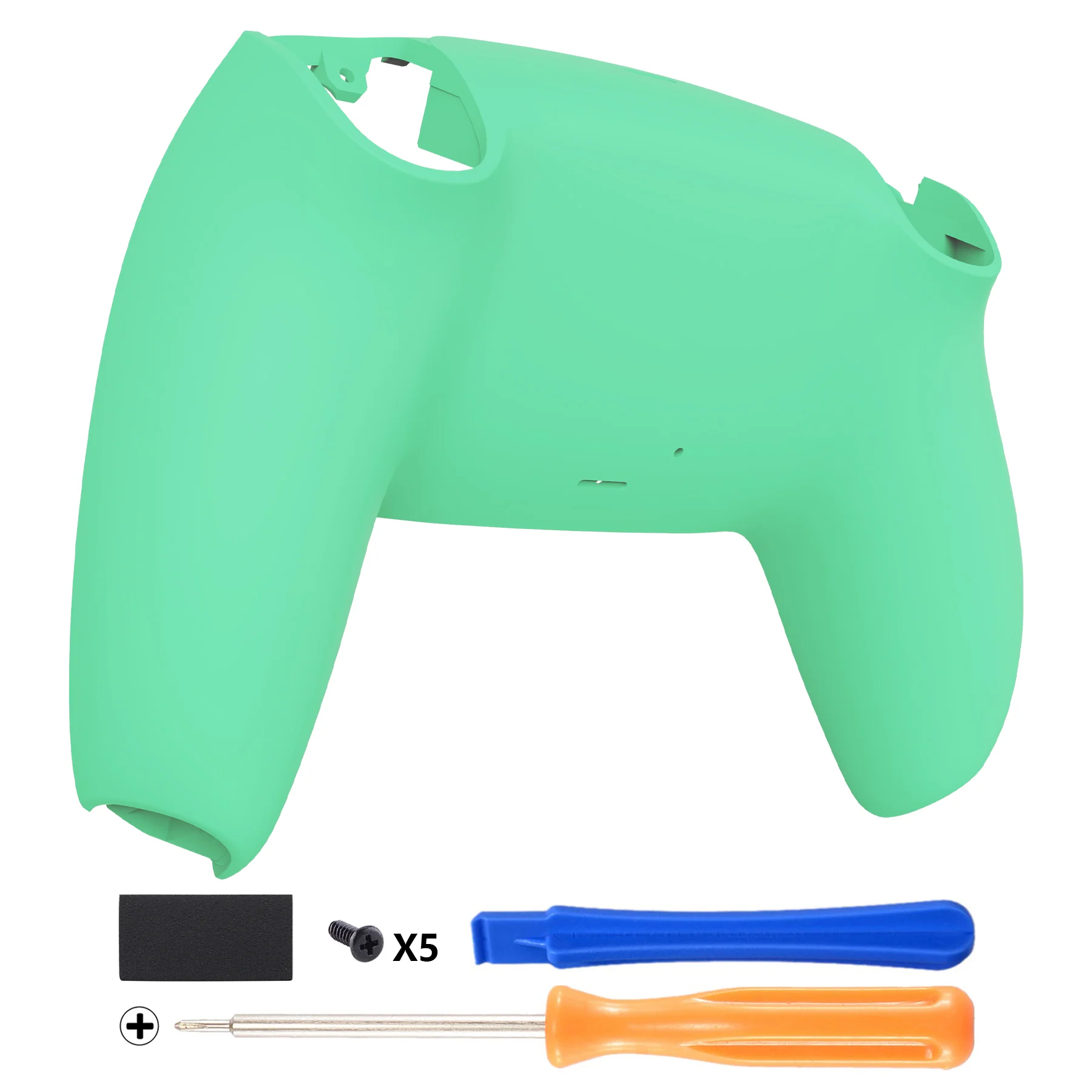 eXtremeRate Replacement Back Housing Bottom Shell Compatible with PS5 Controller BDM-010/020/030/040/050 - Mint Green