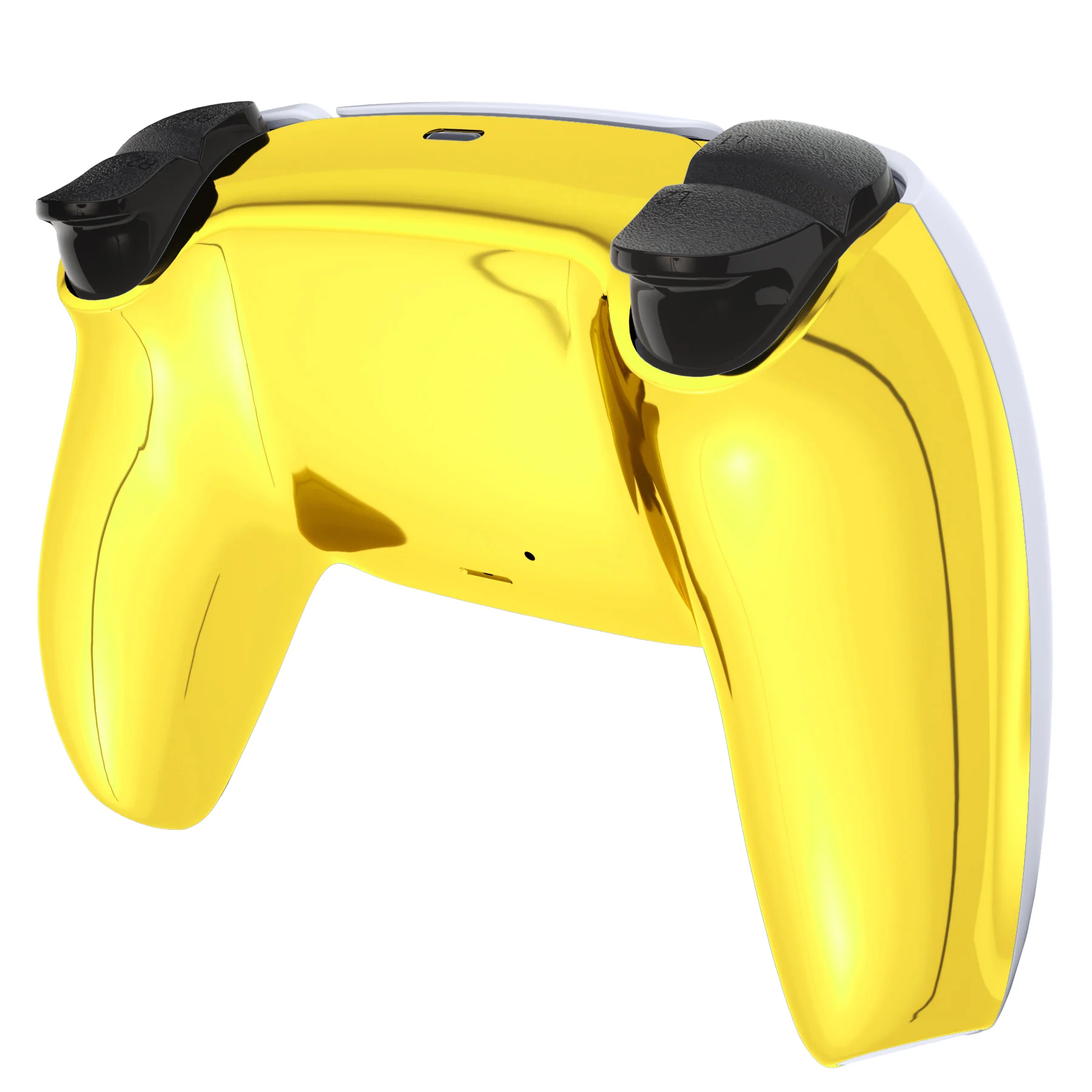 eXtremeRate Replacement Back Housing Bottom Shell for PS5 Controller BDM-010/020/030/040/050/060 - Chrome Gold - Image 5