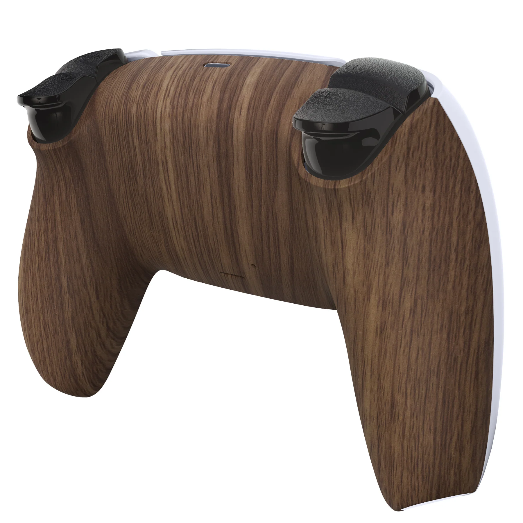 eXtremeRate Replacement Back Housing Bottom Shell for PS5 Controller BDM-010/020/030/040/050/060 - Wood Grain - Image 5